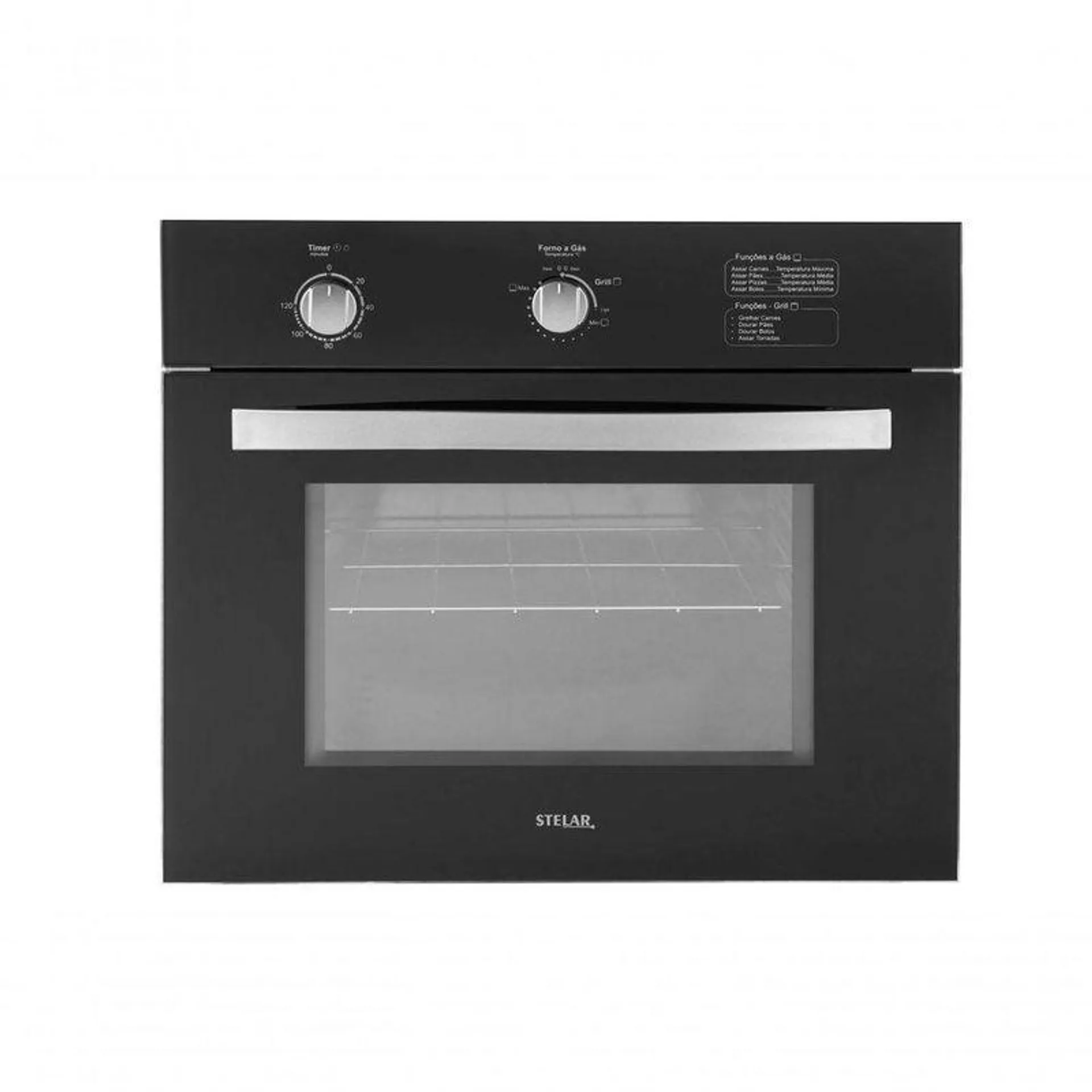 Forno De Embutir à Gás Stelar Topázio De 46 Litros Preto 220 Volts 220V