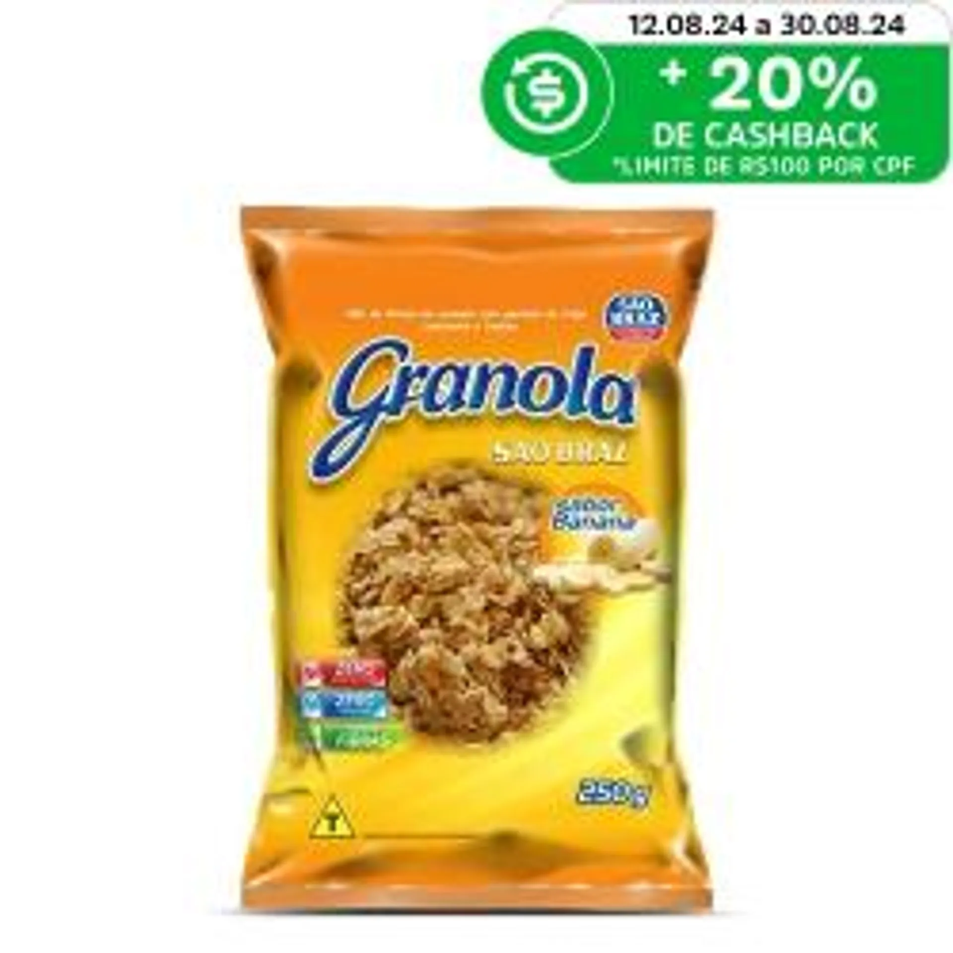 Granola Sao Braz Pacote 250g Banana .