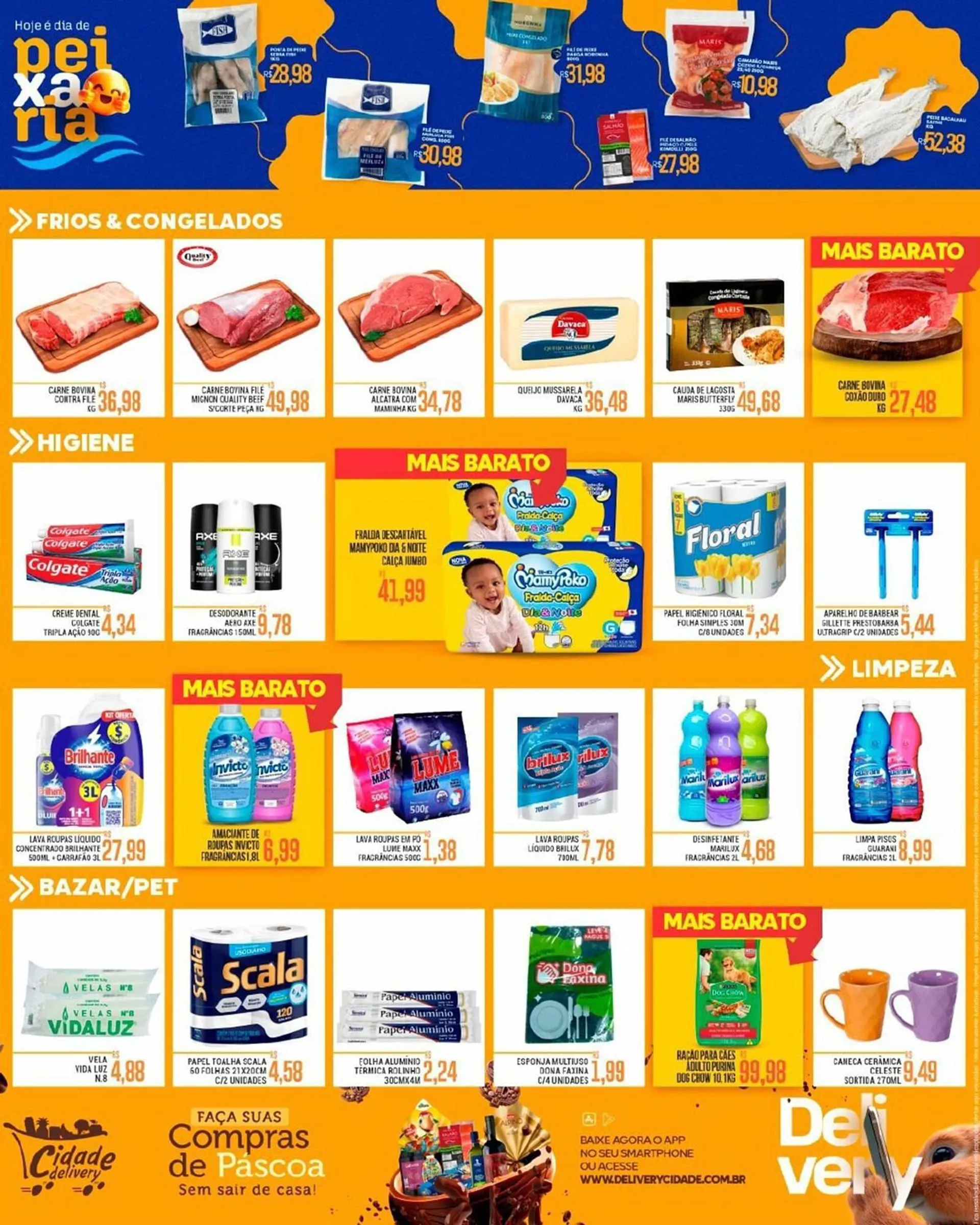 Encarte de Catálogo Cidade Supermercados 28 de março até 31 de março 2024 - Pagina 