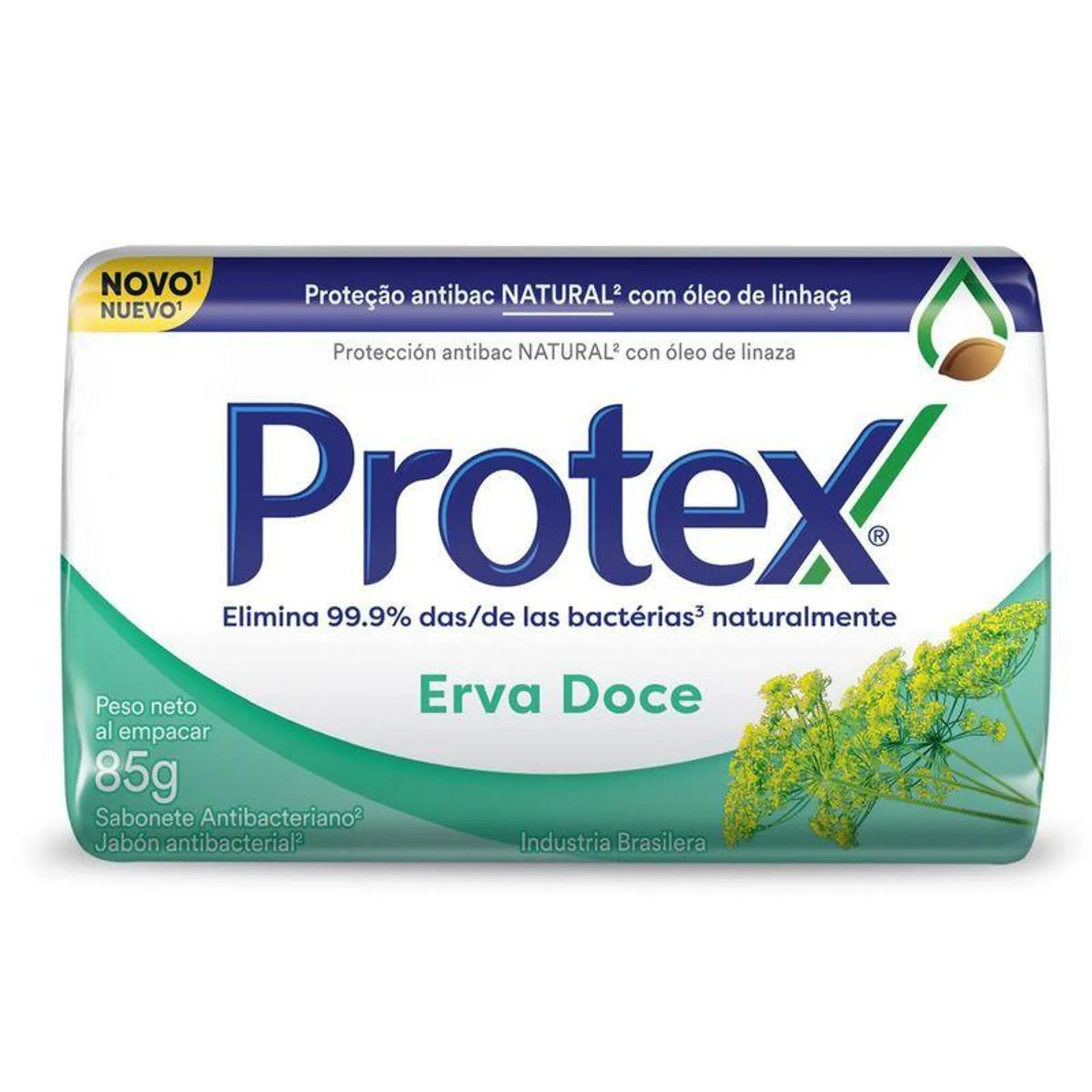 Sabonete Antibacteriano em Barra Protex Erva Doce 85g