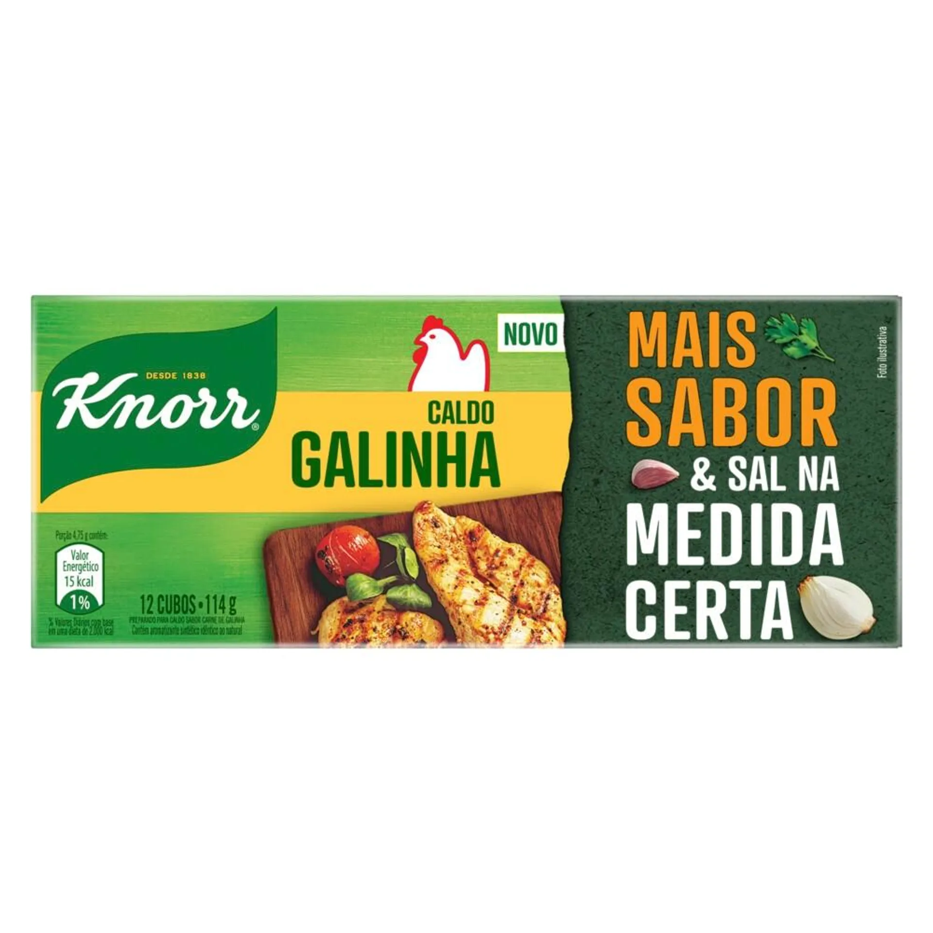 Caldo Knorr Tablete Galinha C/ 12 Unid. 114g