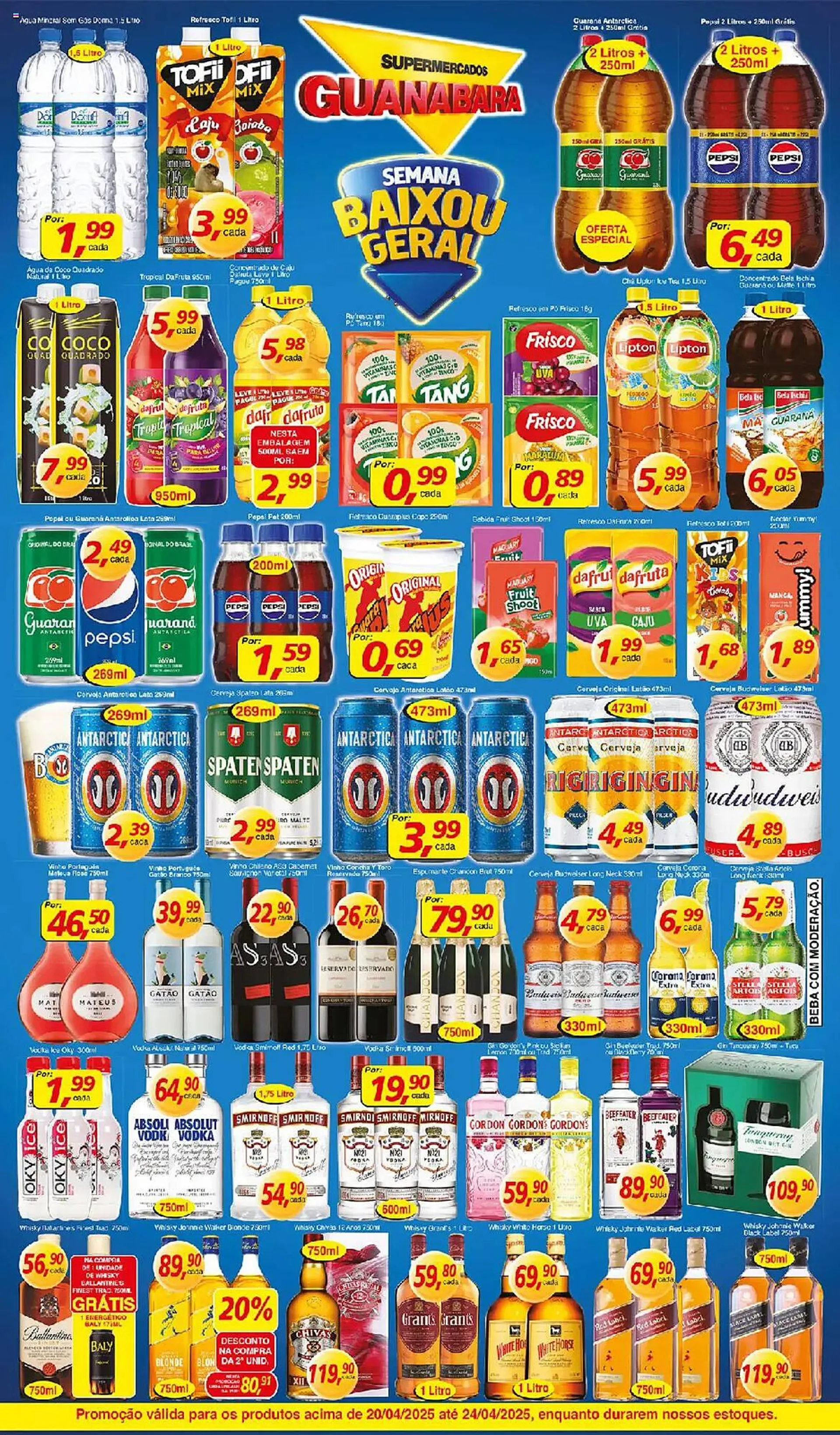Encarte de Catálogo Supermercados Guanabara 20 de abril até 24 de abril 2025 - Pagina 4