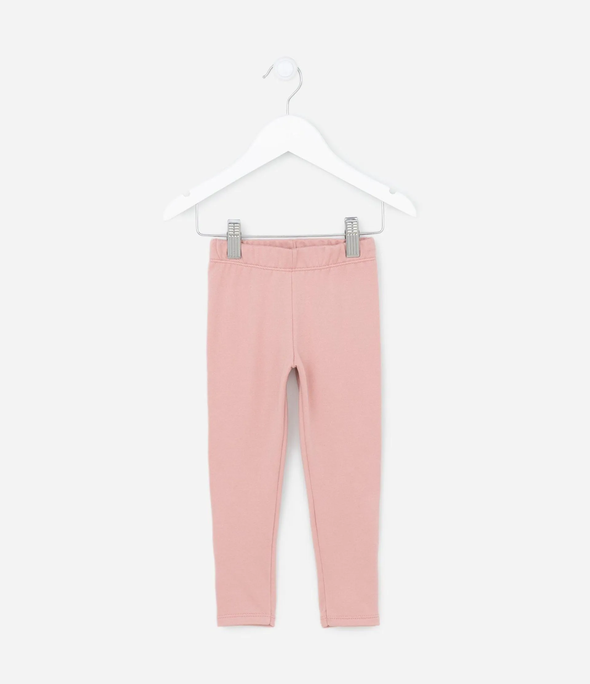 Calça Legging Infantil em Malha Térmica - Tam 1 a 5 Anos Rosa