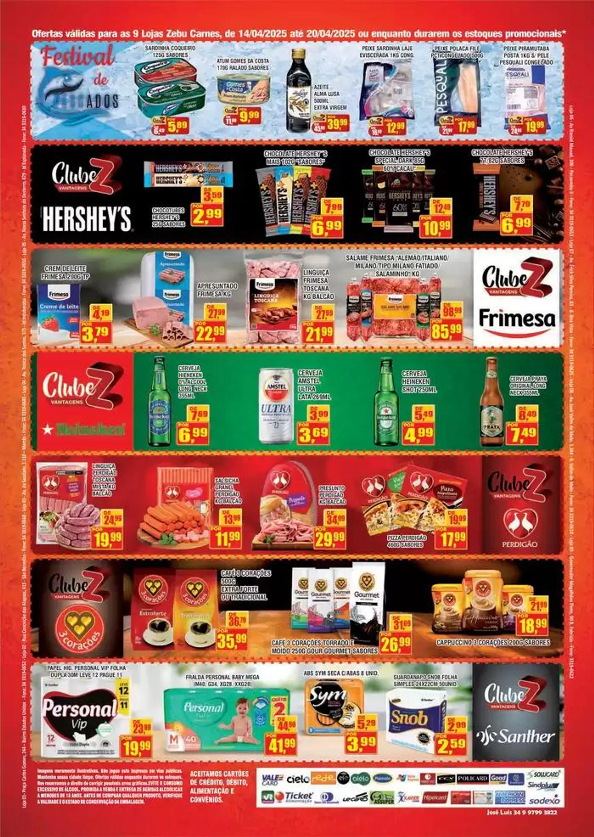 Encarte de Encarte Zebu Carnes Supermercados 14 de abril até 20 de abril 2025 - Pagina 2