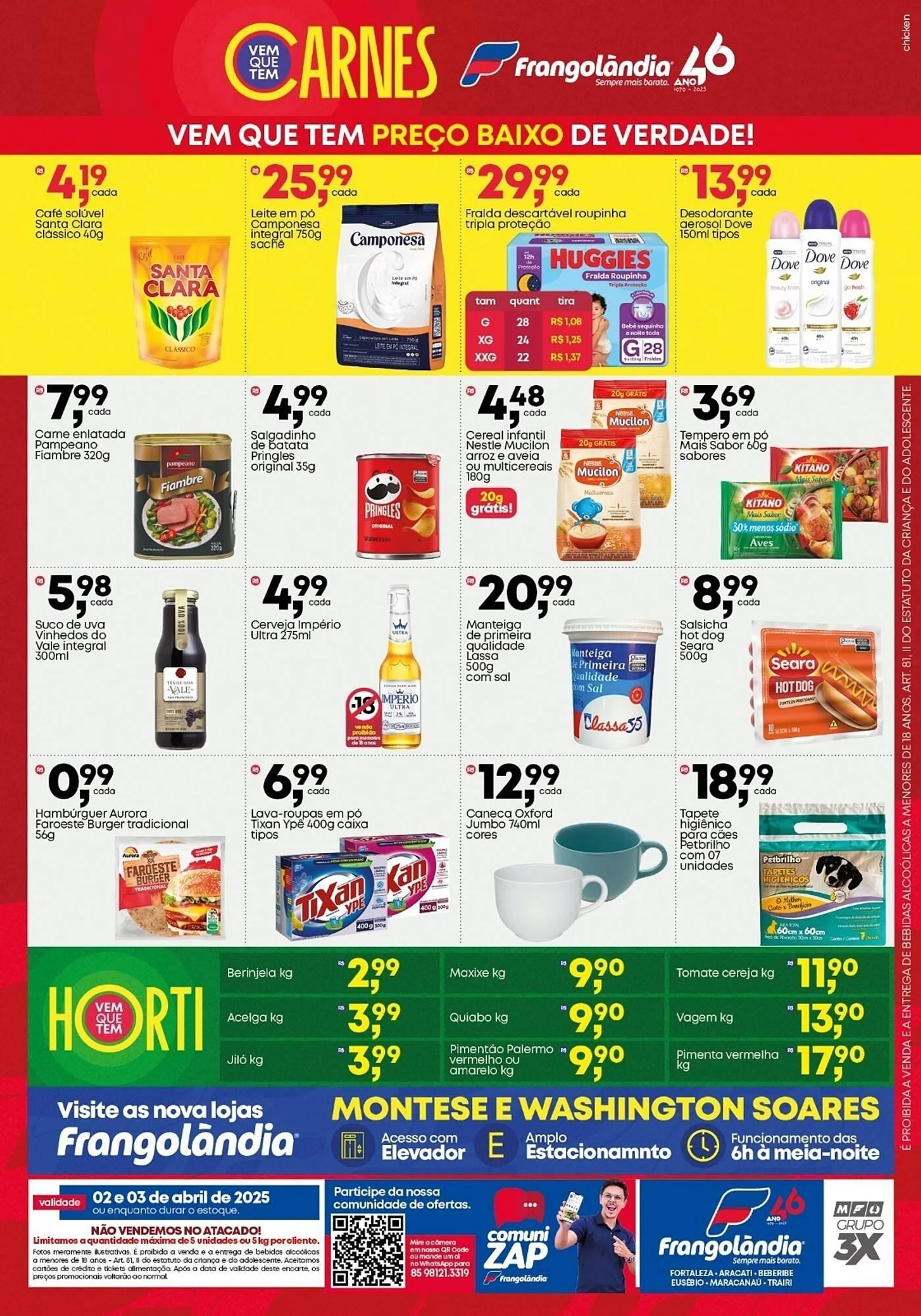 Encarte de Ofertas Frangolândia 1 de abril até 3 de abril 2025 - Pagina 2