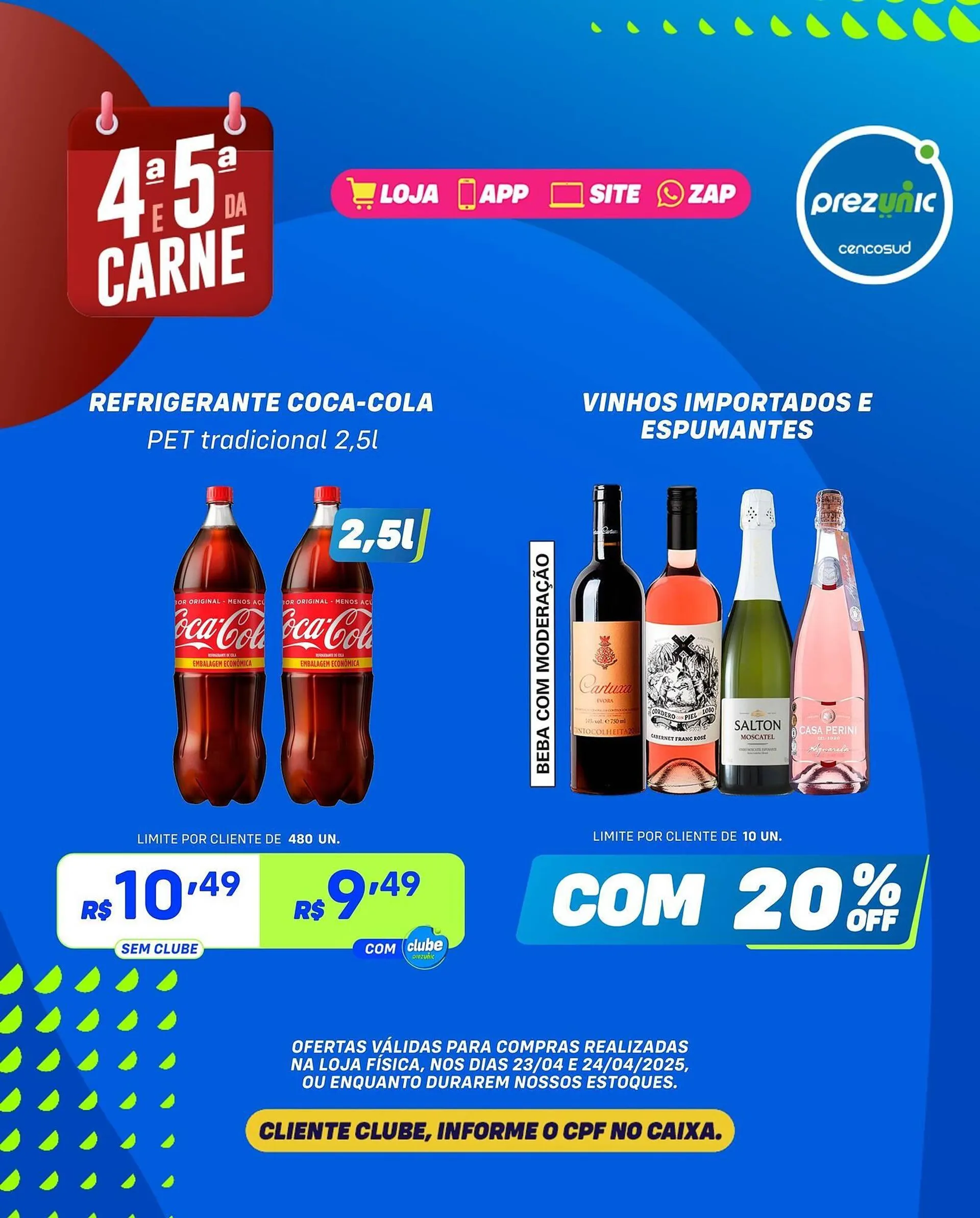Encarte de Catálogo Prezunic 23 de abril até 24 de abril 2025 - Pagina 5