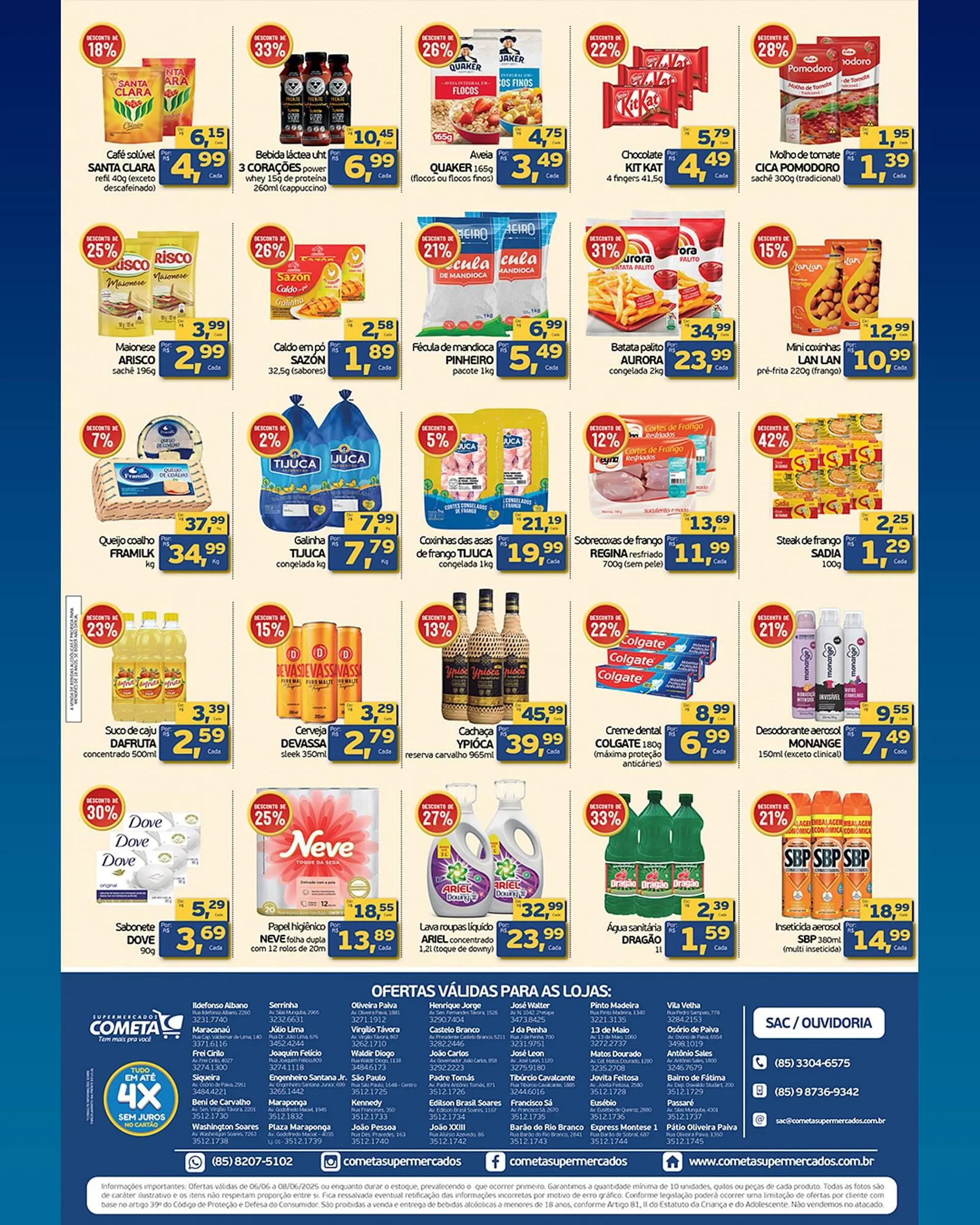 Encarte de Catálogo Cometa Supermercados 6 de junho até 8 de junho 2025 - Pagina 3