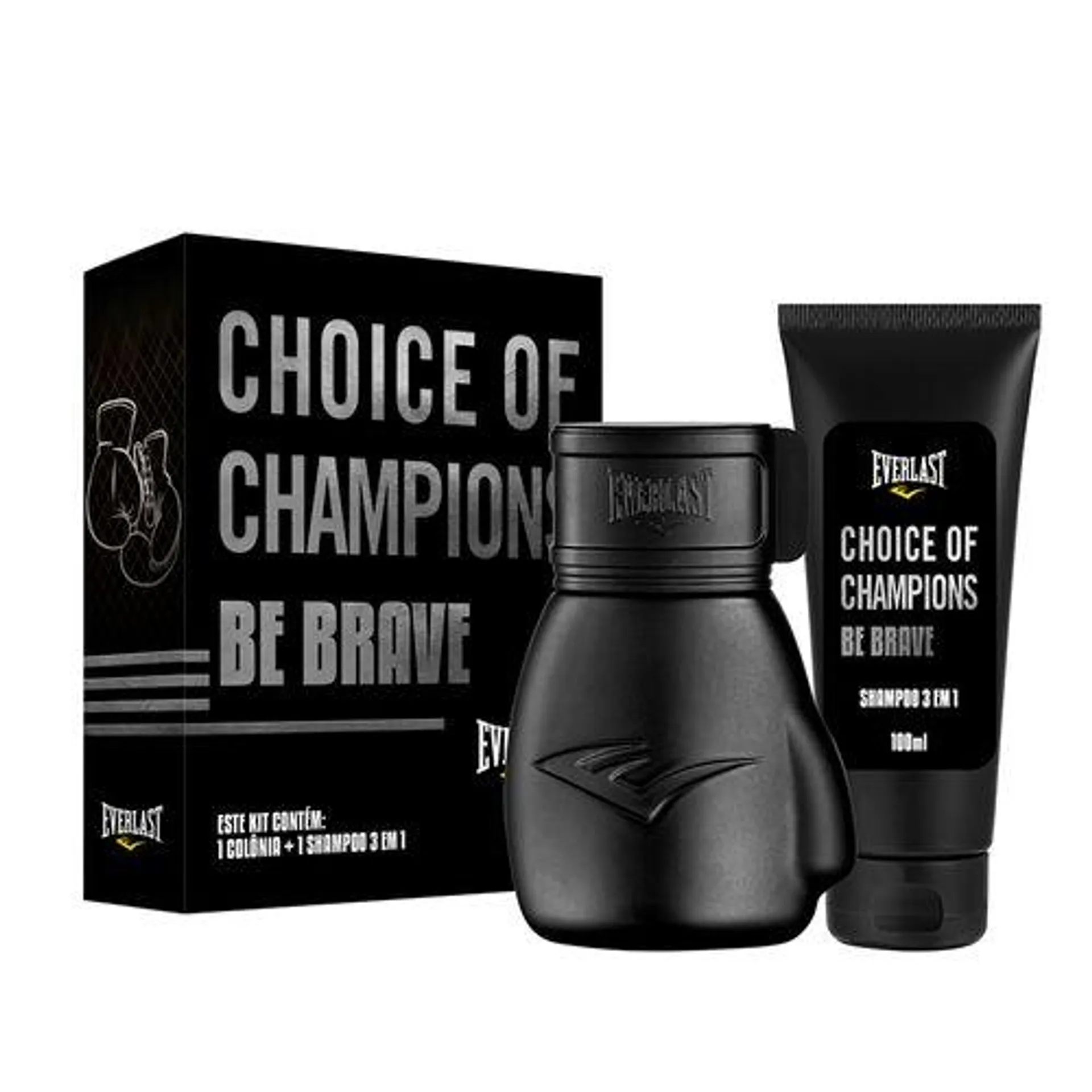 Kit Everlast Be Brave (Deo Colônia 100ml + Shampoo 100ml)