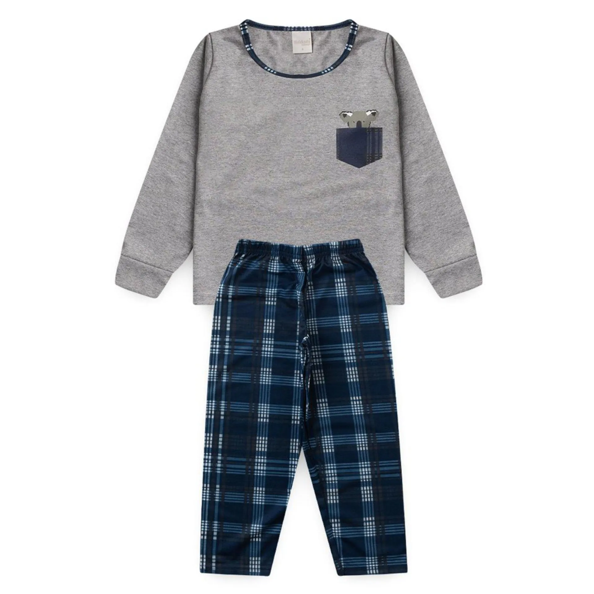 Pijama Menino Longo Xadrez