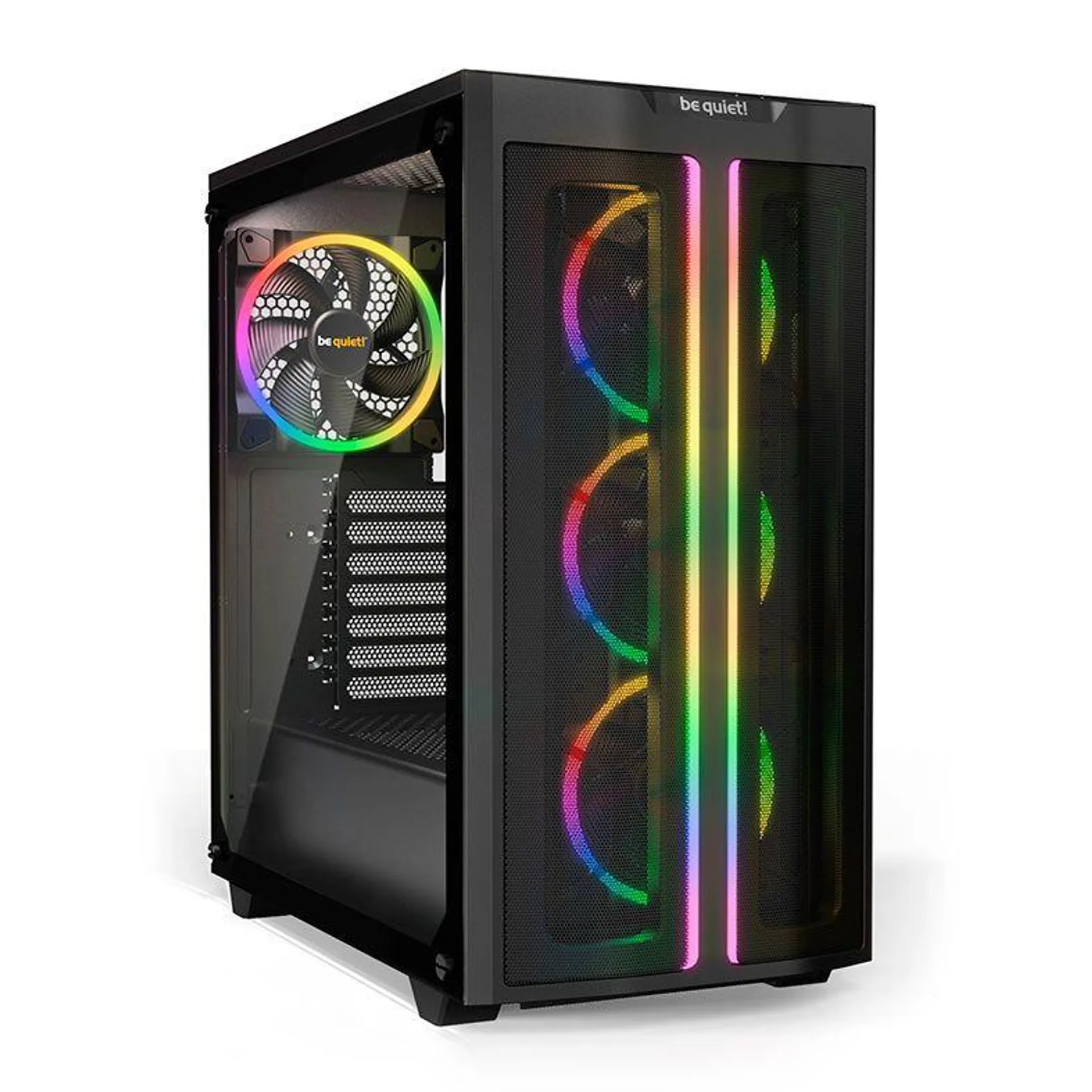 Gabinete Gamer Be Quiet! Pure Base 500 FX, Com 4 Fans, Preto, PURE-BASE-500FX-BK