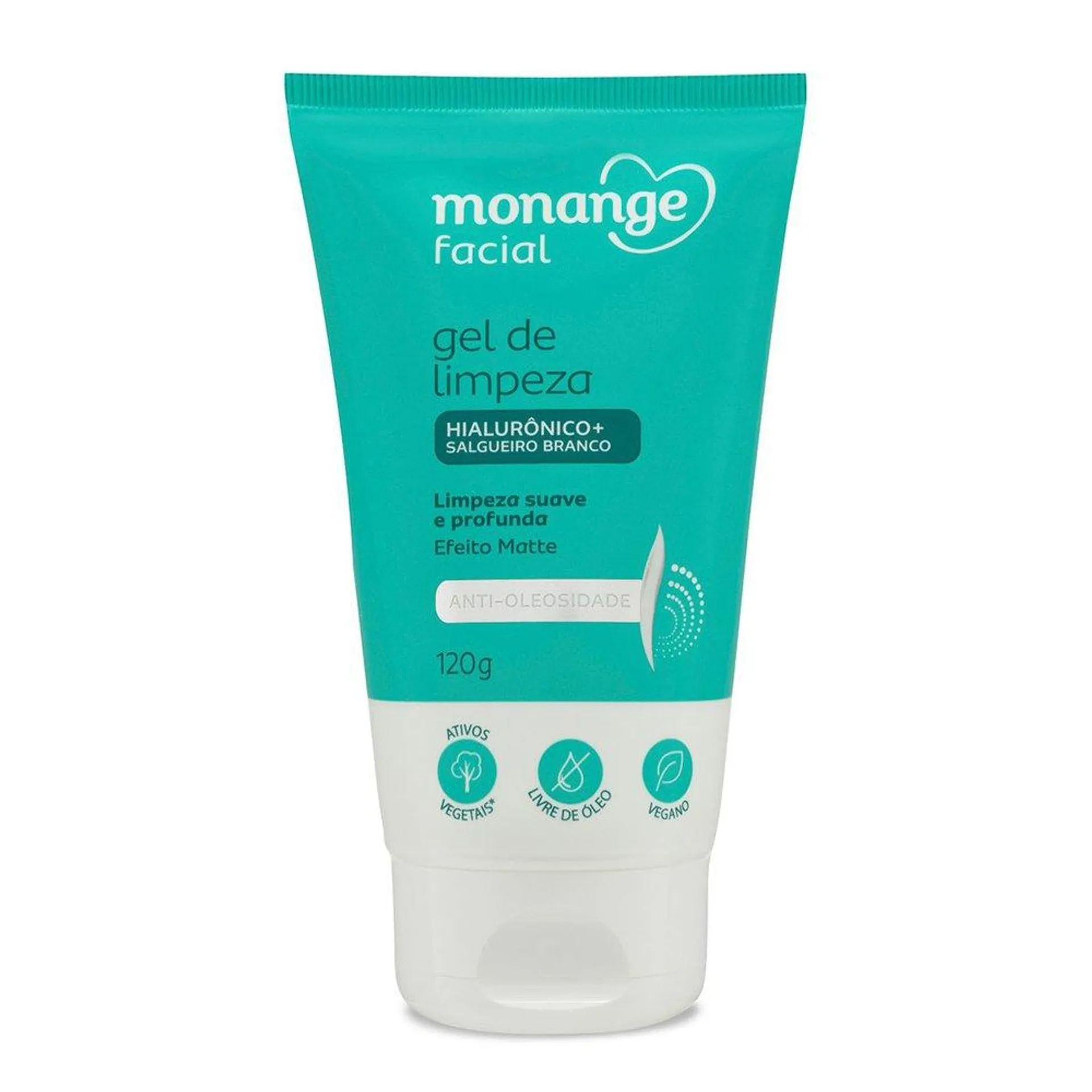 Gel Limpeza Facial Monange Antioleosidade 120g