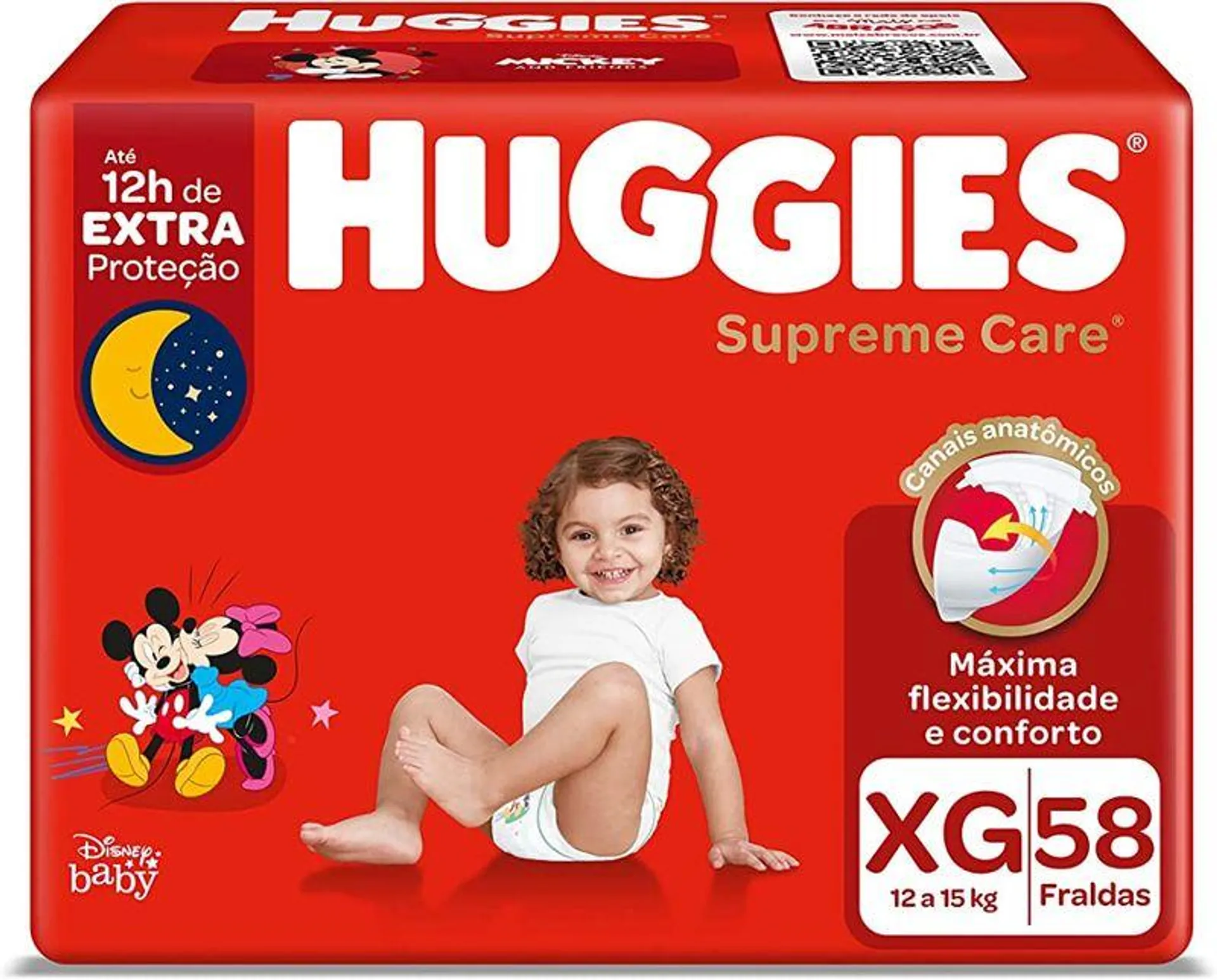 Fralda Huggies Supreme Care XG - 58 unidades