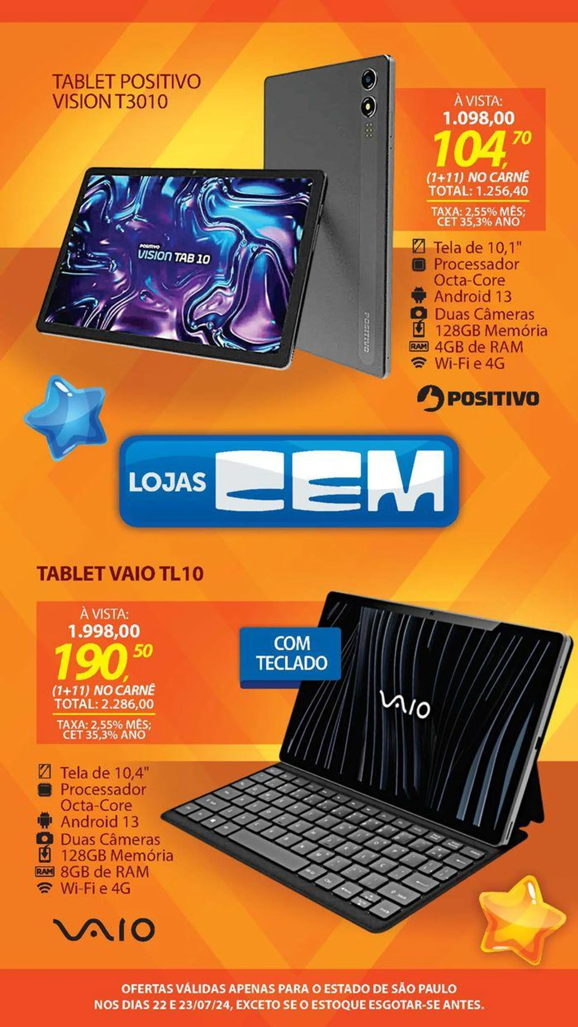 Oferta Lojas Cem - 10