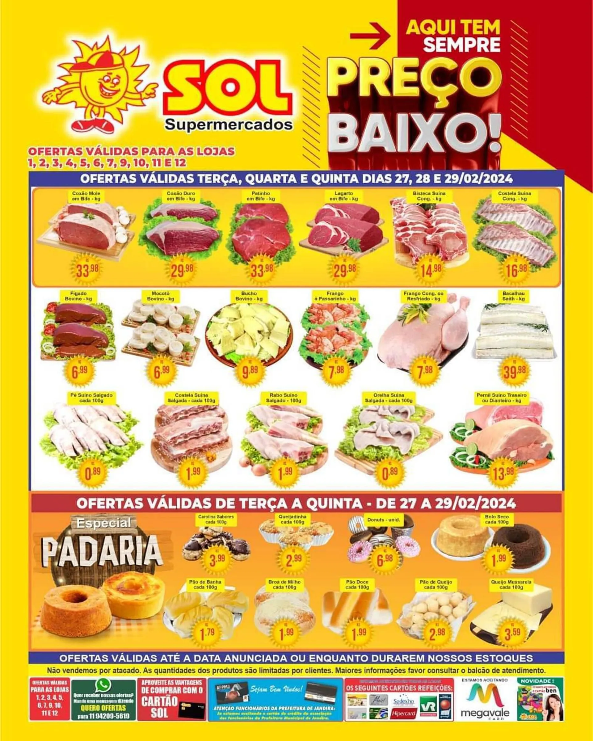 Encarte de Catálogo Sol Supermercados 27 de fevereiro até 29 de fevereiro 2024 - Pagina 