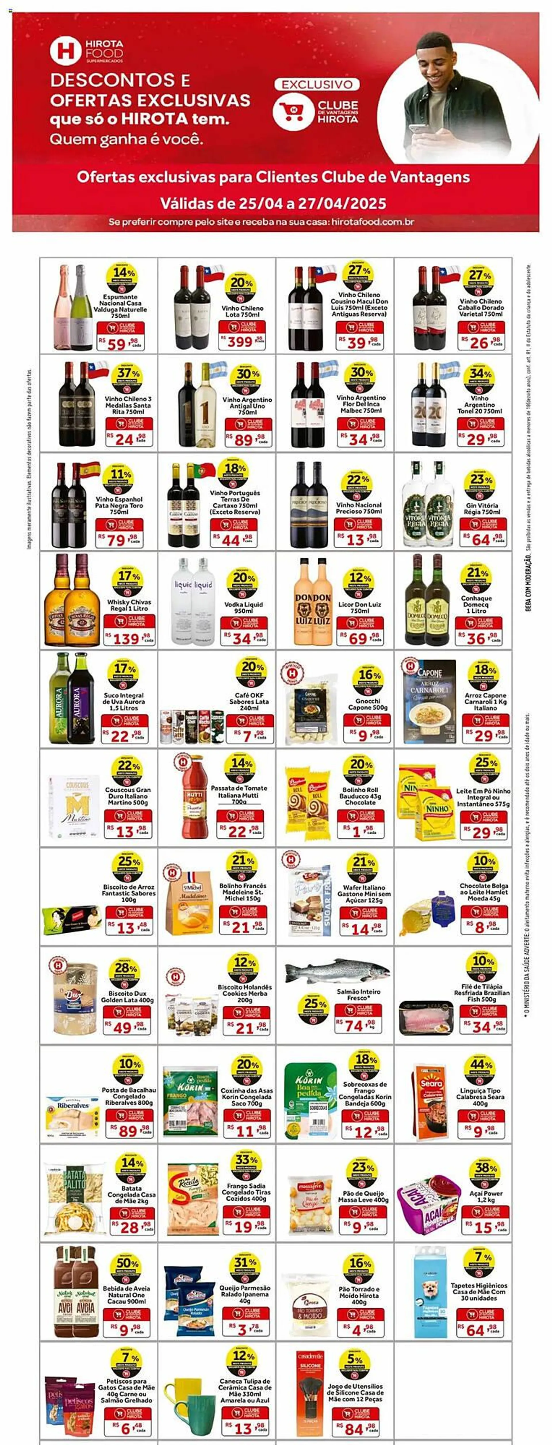Encarte de Catálogo Hirota Food Supermercado 25 de abril até 27 de abril 2025 - Pagina 1