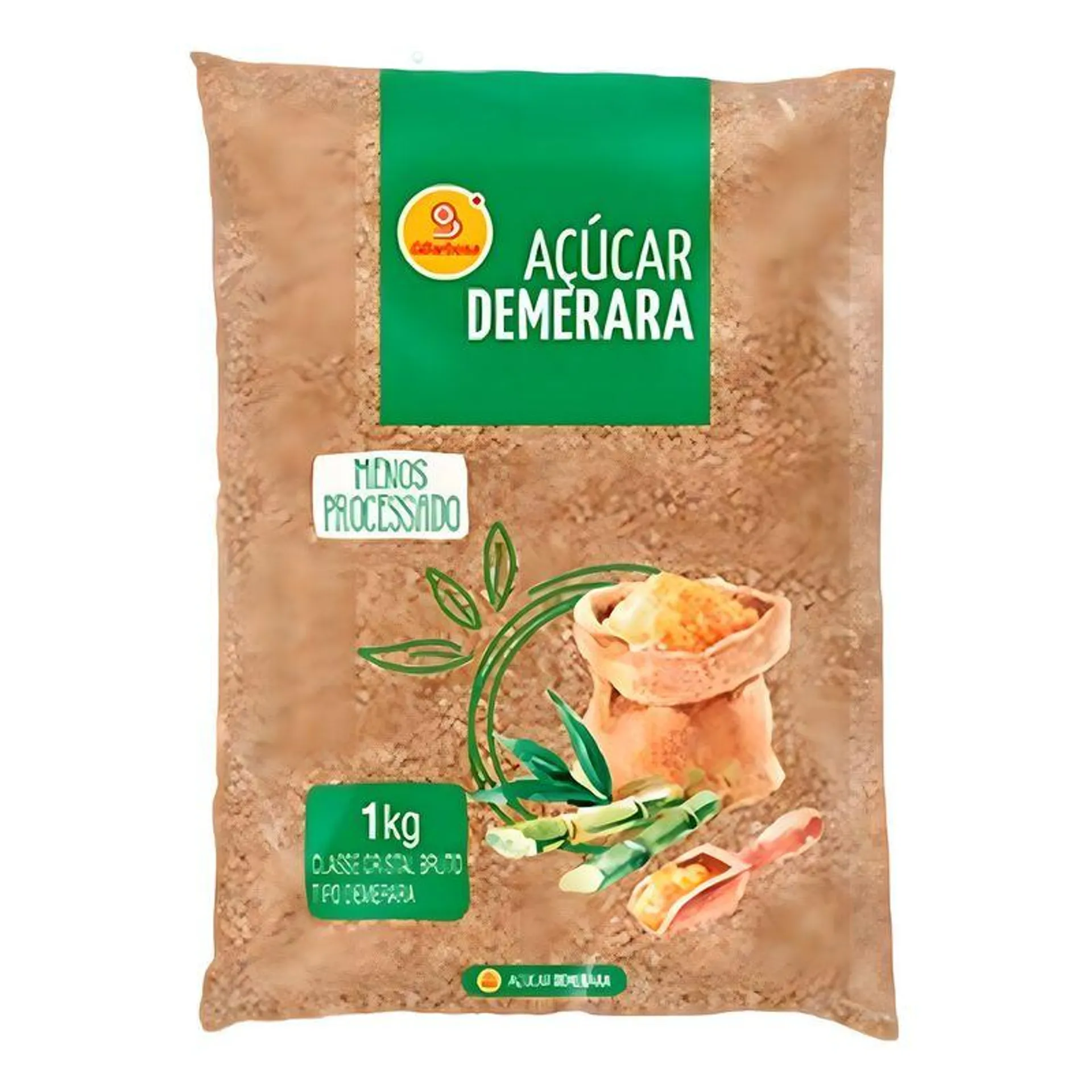 Açúcar Demerara GBarbosa 1Kg