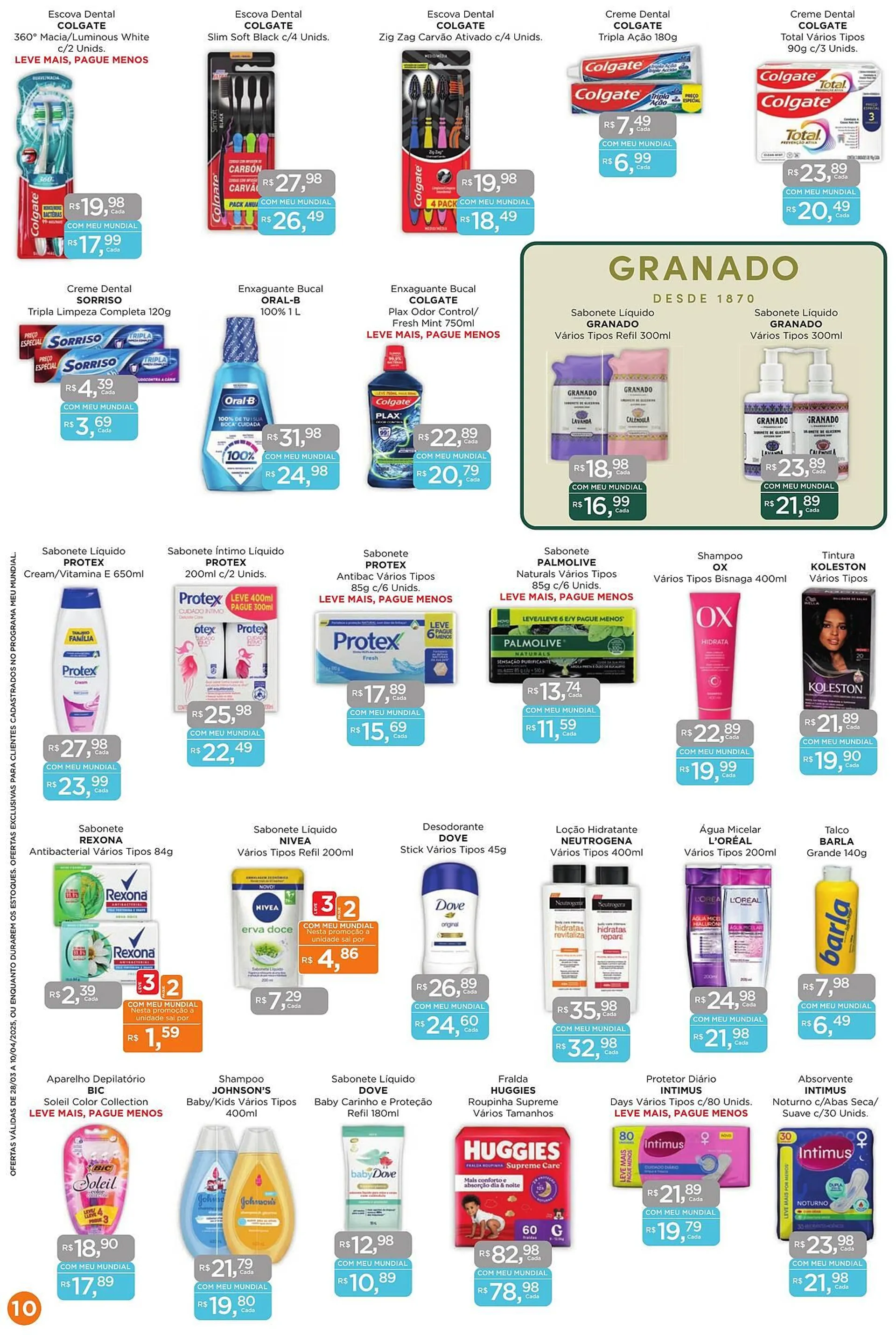 Encarte de Catálogo Supermercados Mundial 31 de março até 10 de abril 2025 - Pagina 10