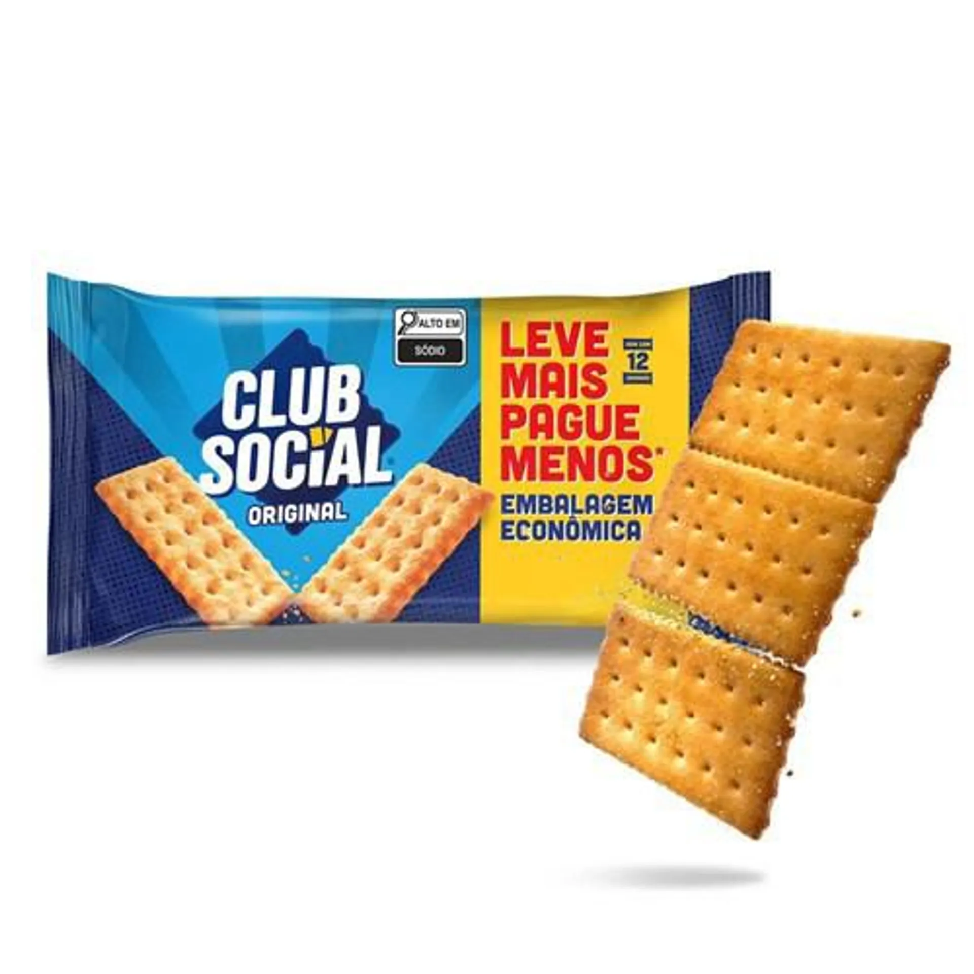 Biscoito Original Leve Mais e Pague Menos Club Social 288g