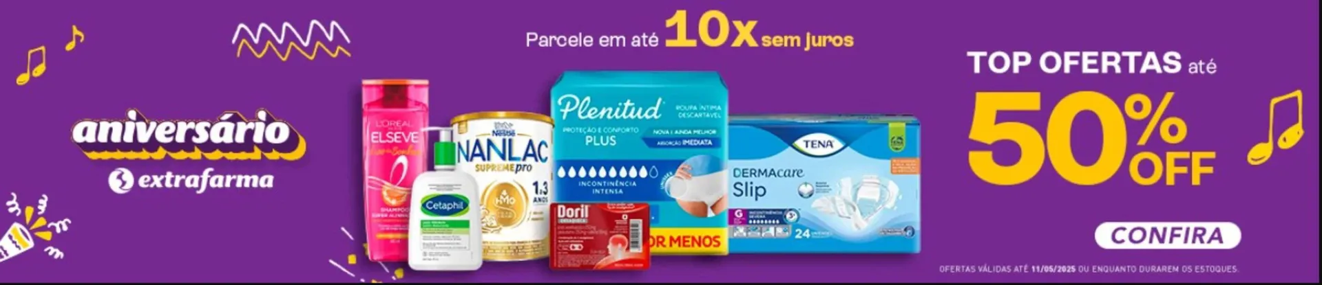 Encarte de Catálogo Extrafarma 7 de maio até 11 de maio 2025 - Pagina 1