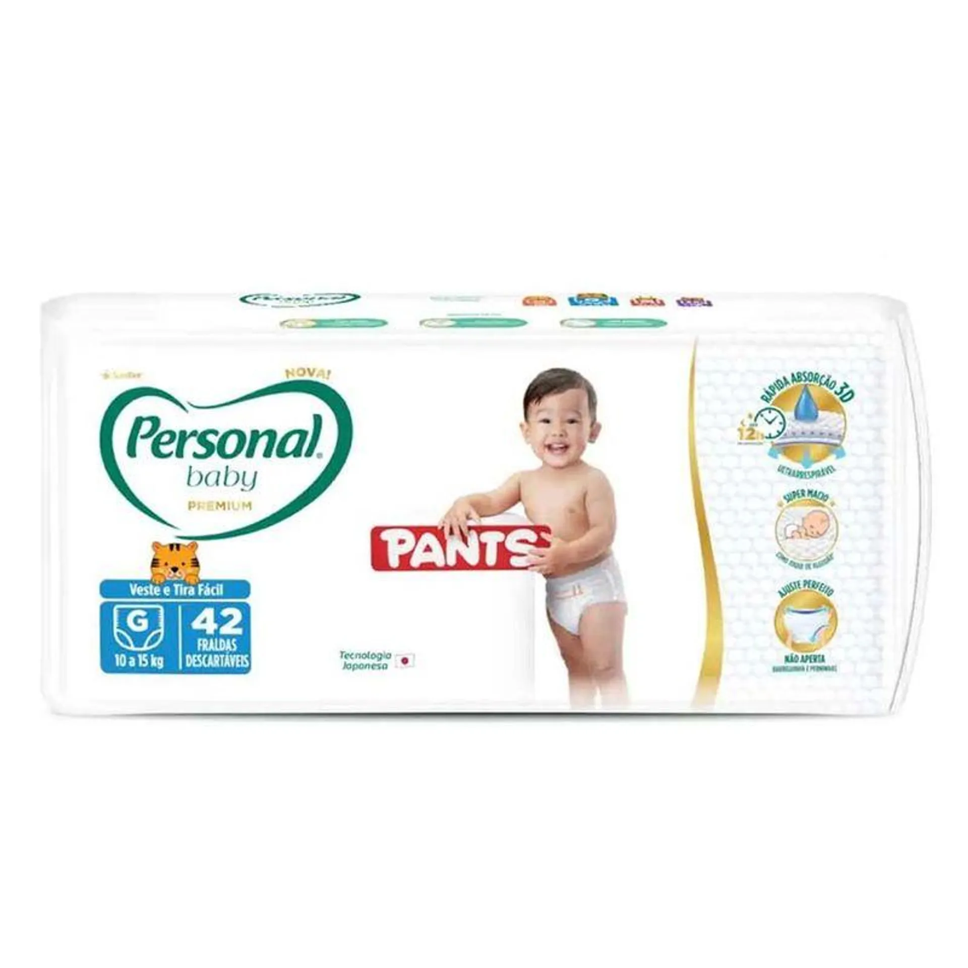 FRALDA PERSONAL BABY PREMIUM PANTS MEGA G 42UNID