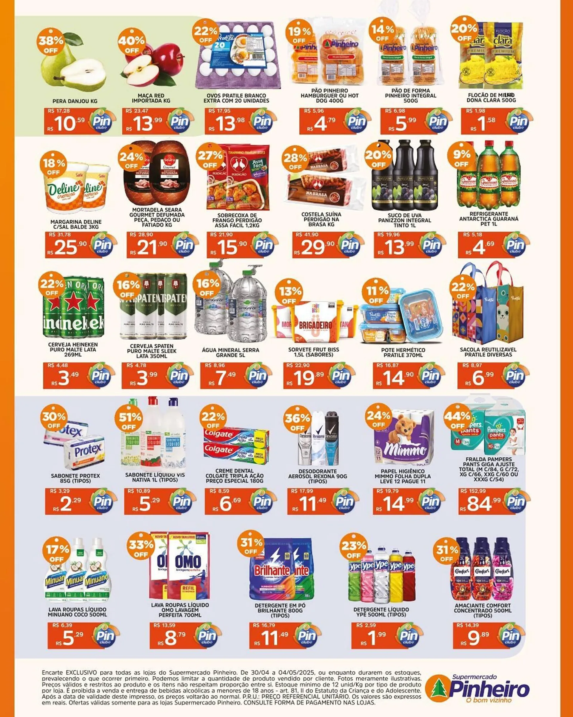 Encarte de Catálogo Pinheiro Supermercado 30 de abril até 4 de maio 2025 - Pagina 3