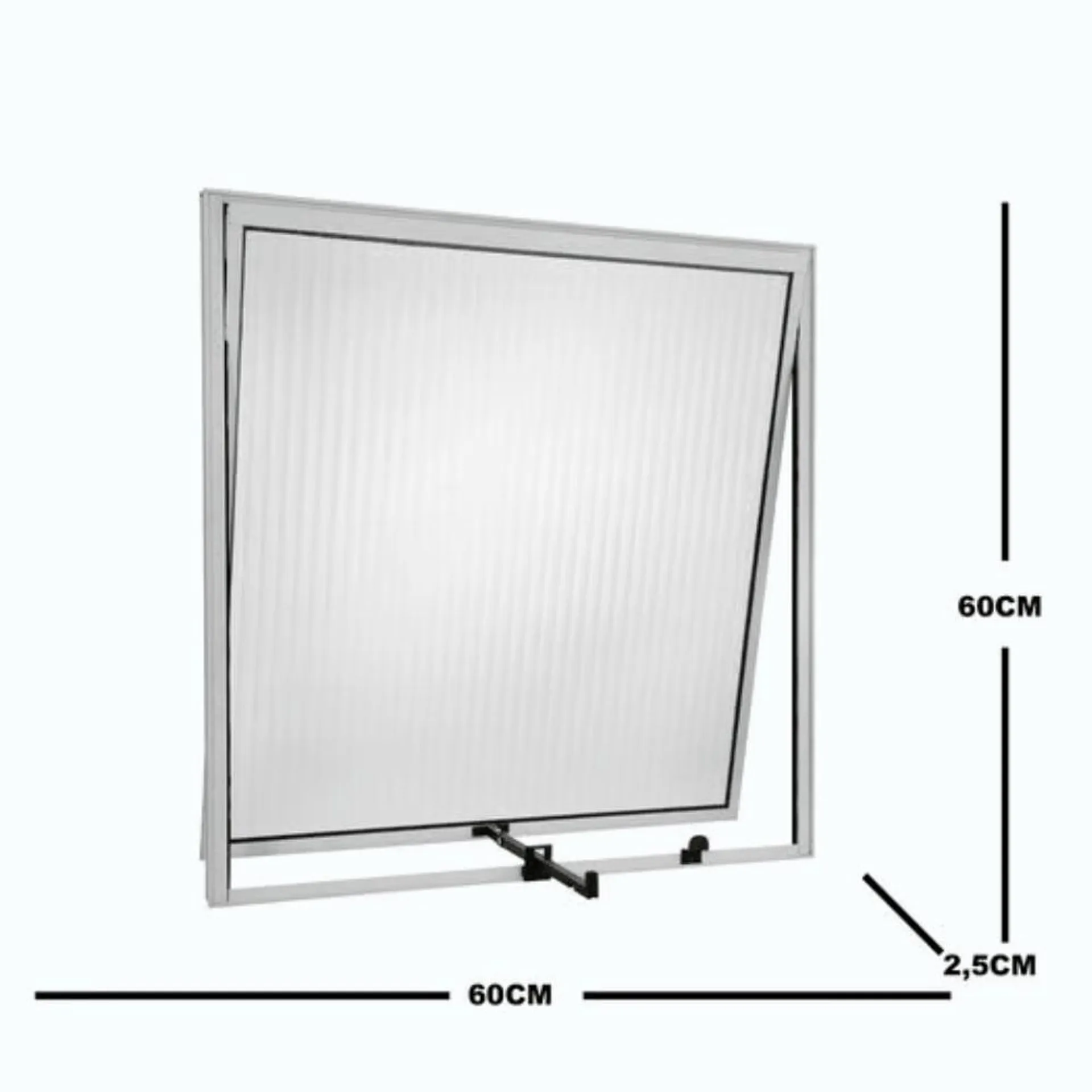 Janela Maxim-Ar 1 Secção Vmb 60x60 Branco Ecosul Esquadrisul