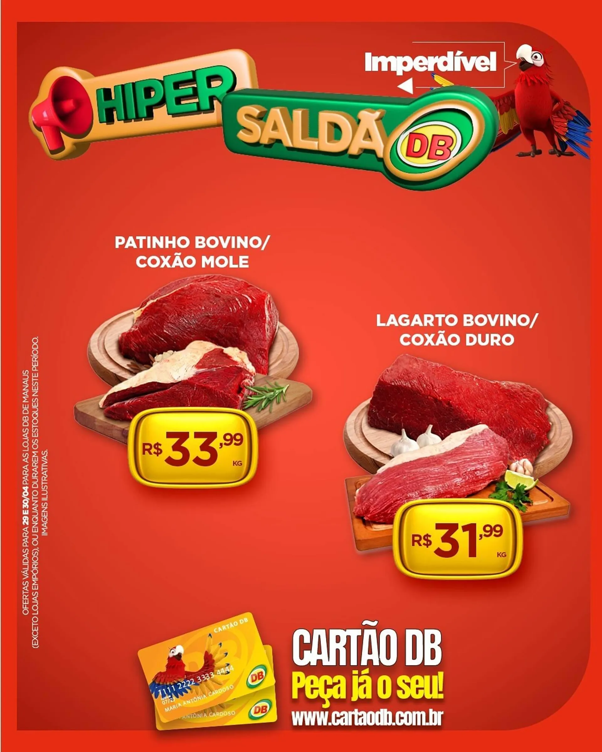Encarte de Catálogo DB Supermercados 29 de abril até 30 de abril 2025 - Pagina 1