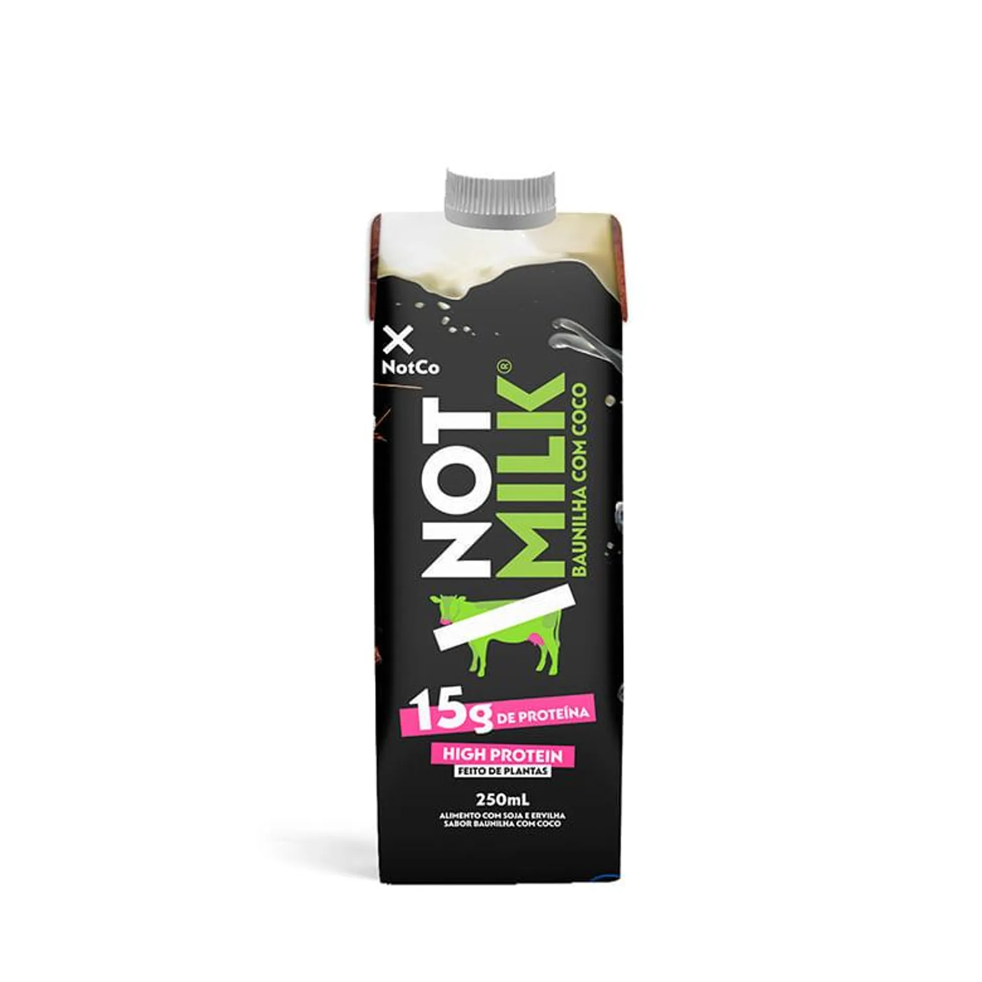 Bebida Vegetal Notmilk NotShake Protein 16g Baunilha com Coco 250ml