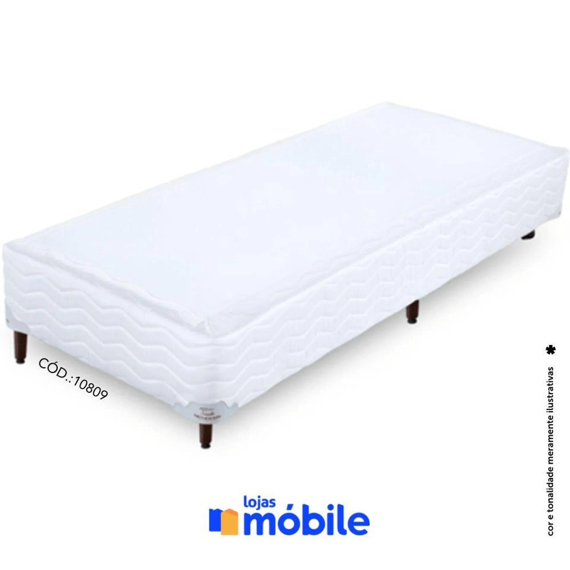 Cama Box Solteiro 88x188x37cm Orthocrin (10809)