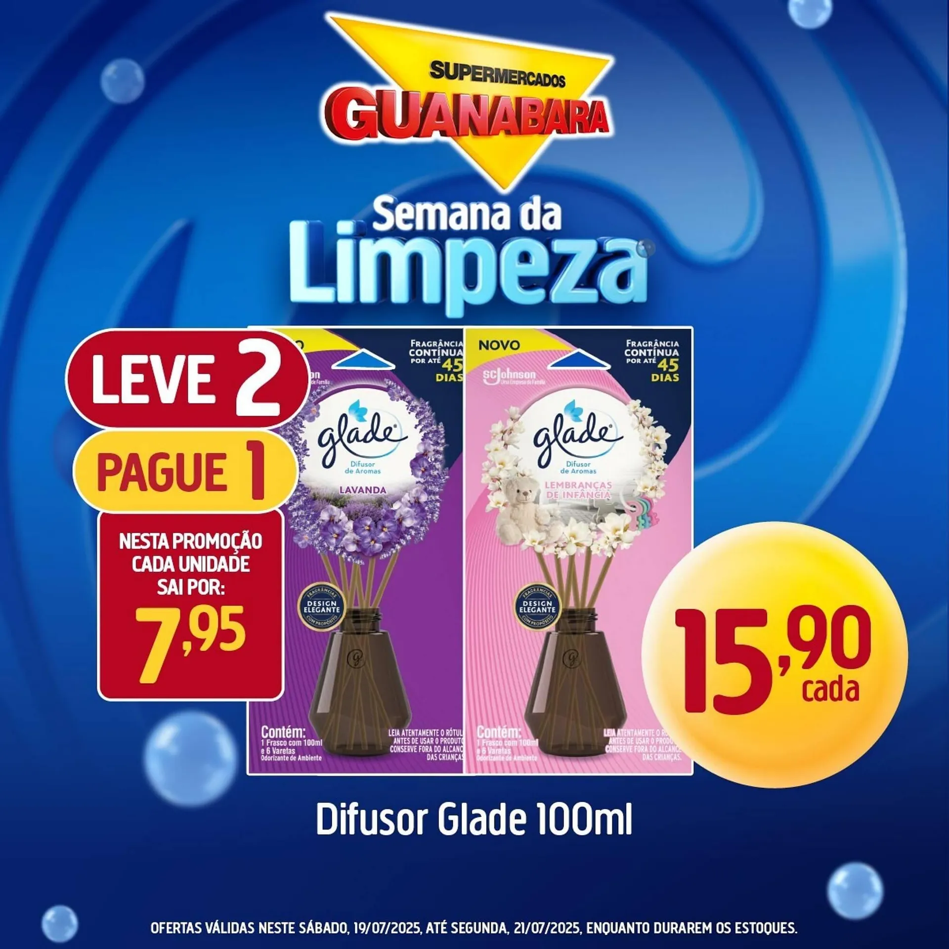 Encarte de Catálogo Supermercados Guanabara 19 de julho até 21 de julho 2025 - Pagina 1