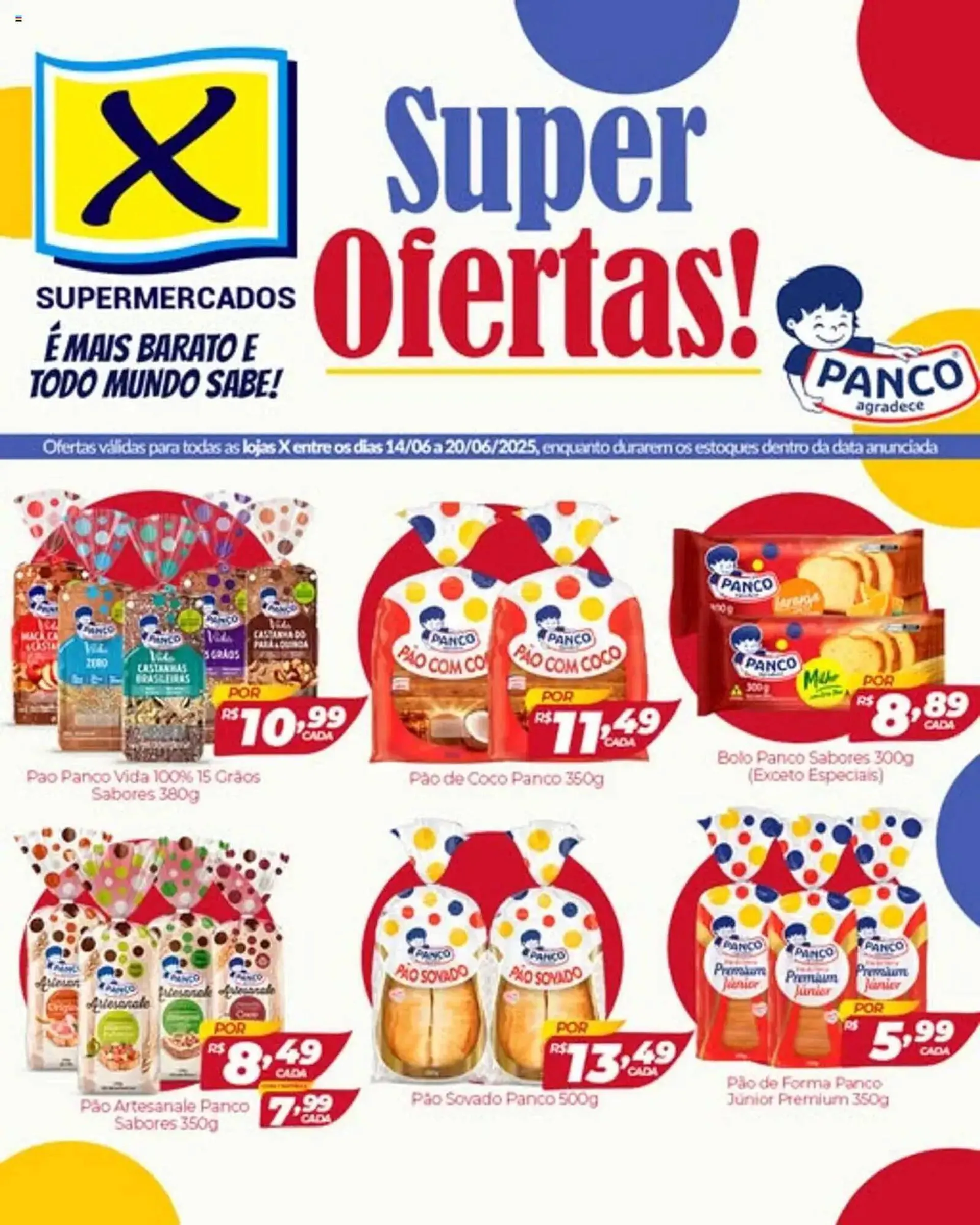 Encarte de Catálogo X Supermercados 14 de junho até 21 de junho 2025 - Pagina 1