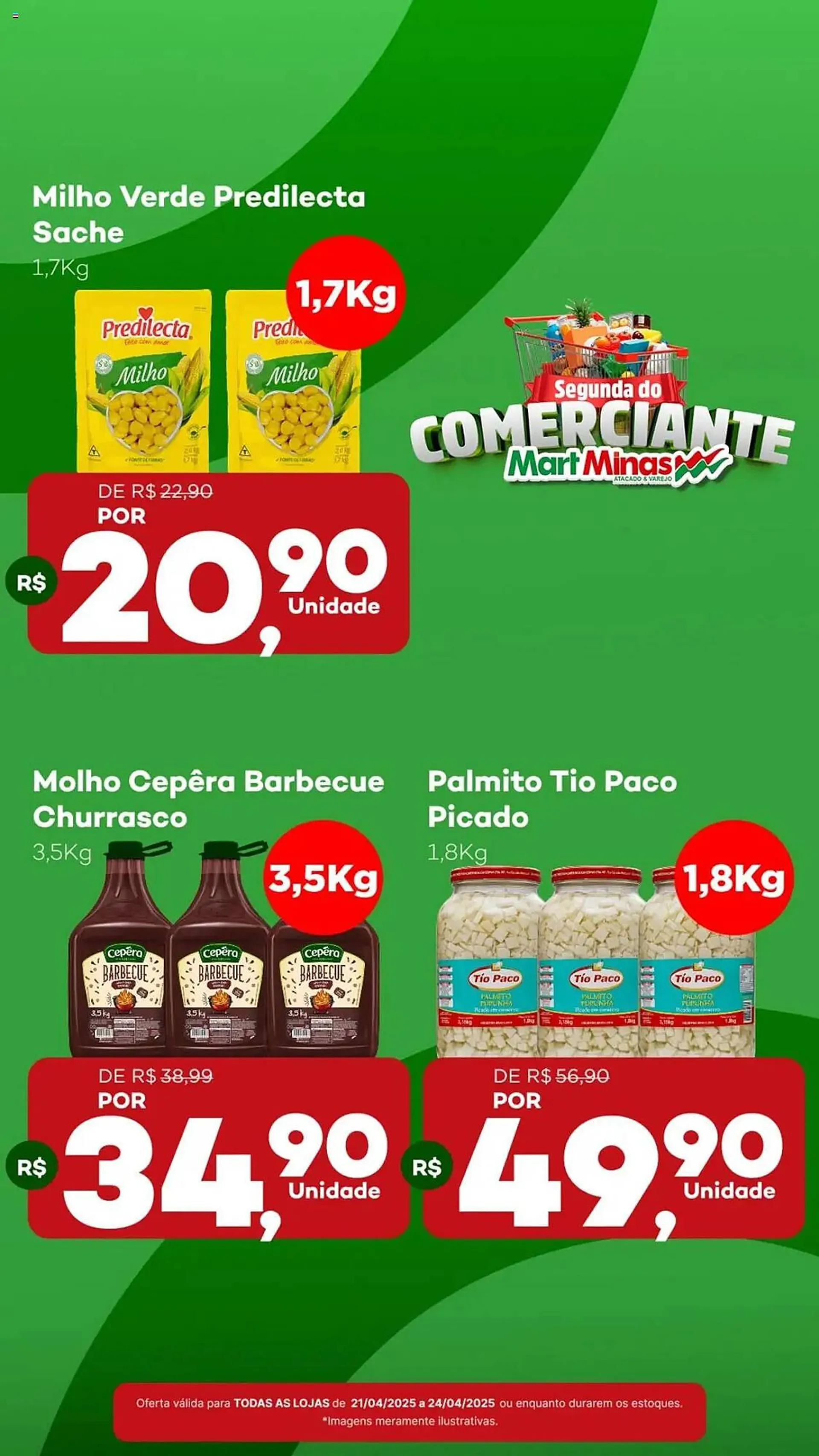 Encarte de Catálogo Mart Minas 21 de abril até 24 de abril 2025 - Pagina 1