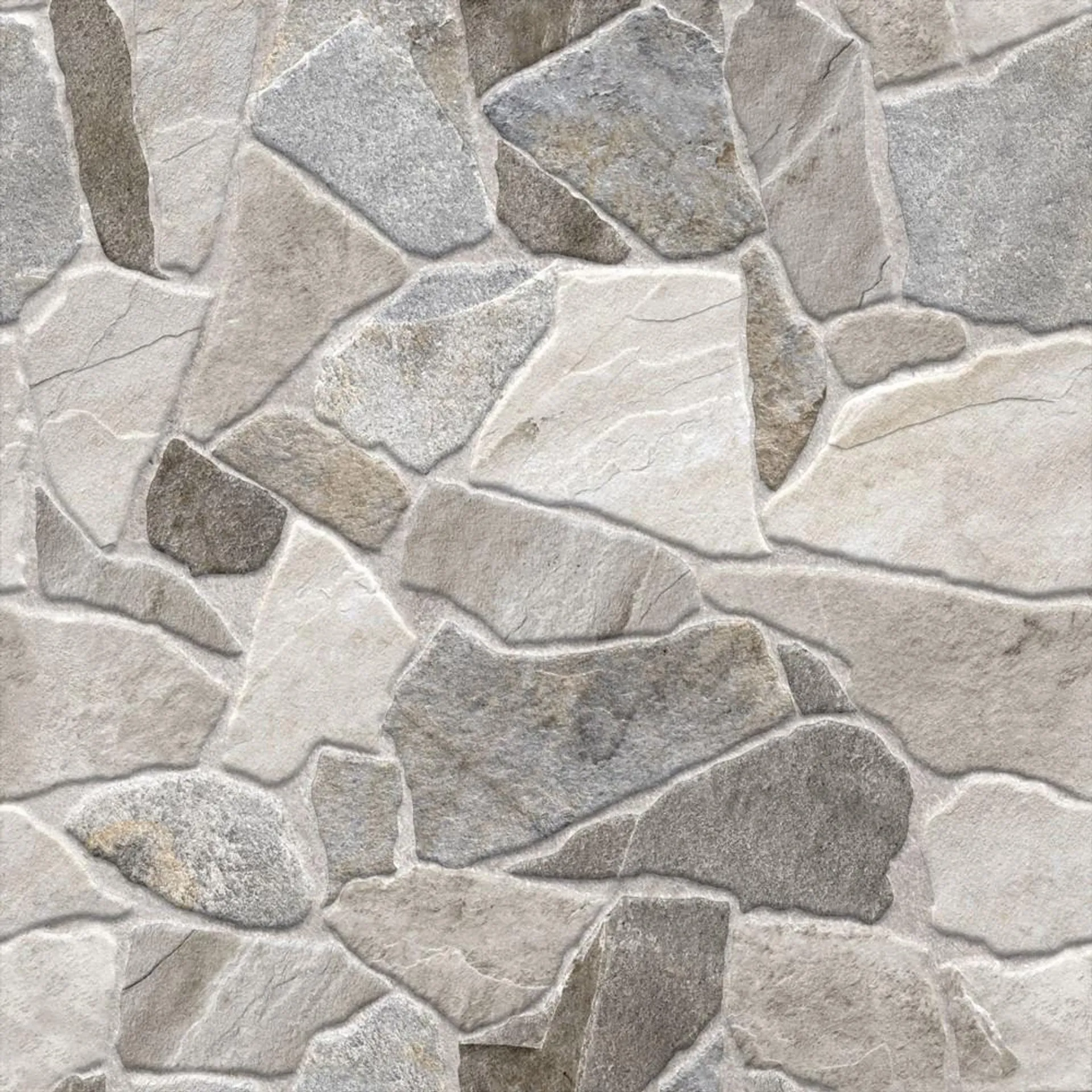 Piso Ceramico Mykonos Gray 53X53Cm A Bold Caixa 2,81M2 Cejatel