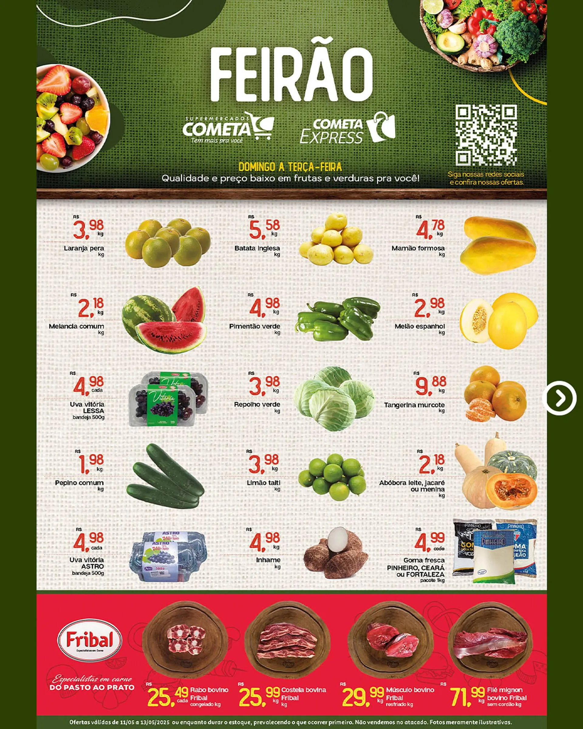 Encarte de Catálogo Cometa Supermercados 11 de maio até 13 de maio 2025 - Pagina 2