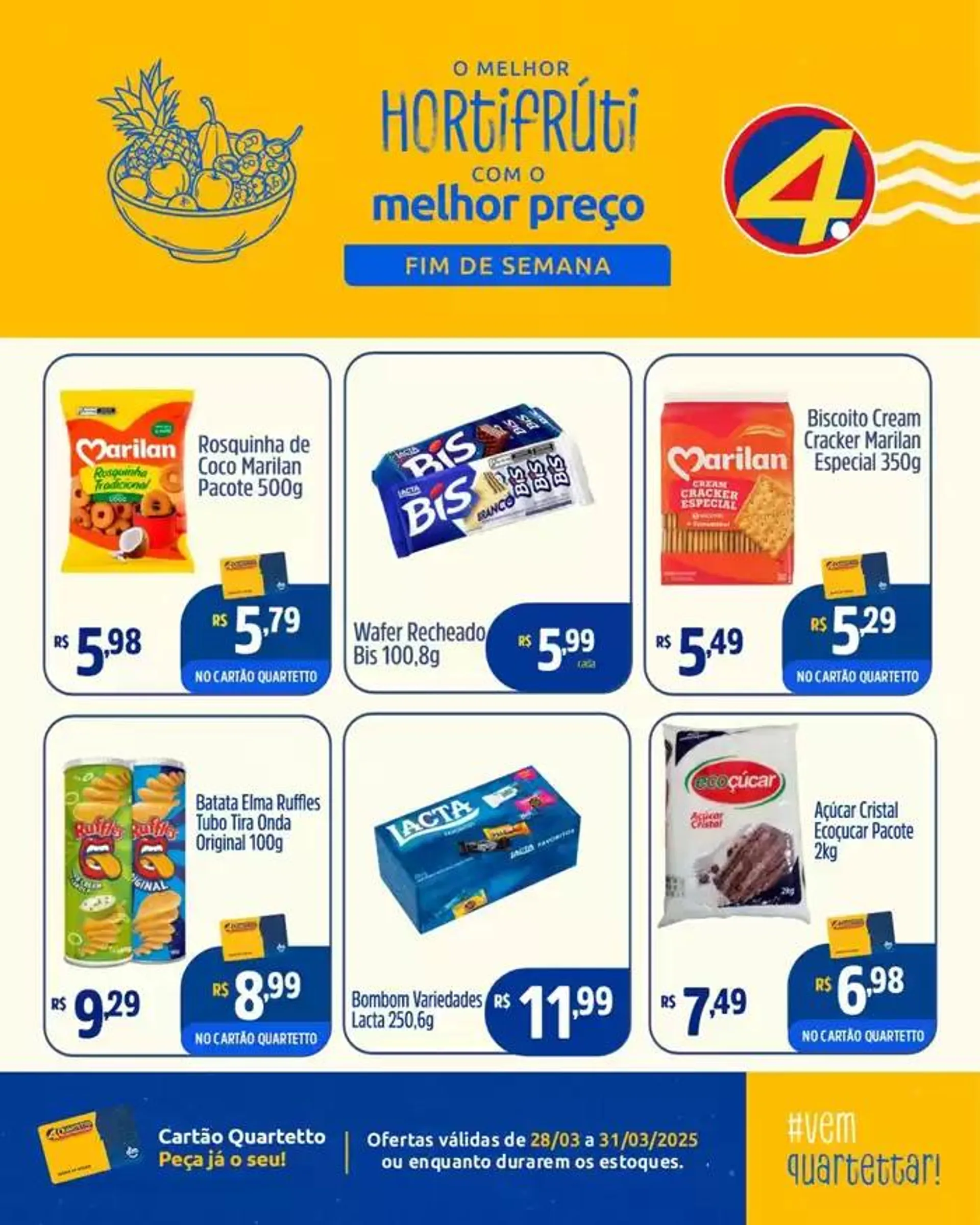 Encarte de Encarte Quartetto Supermercados 28 de março até 31 de março 2025 - Pagina 7