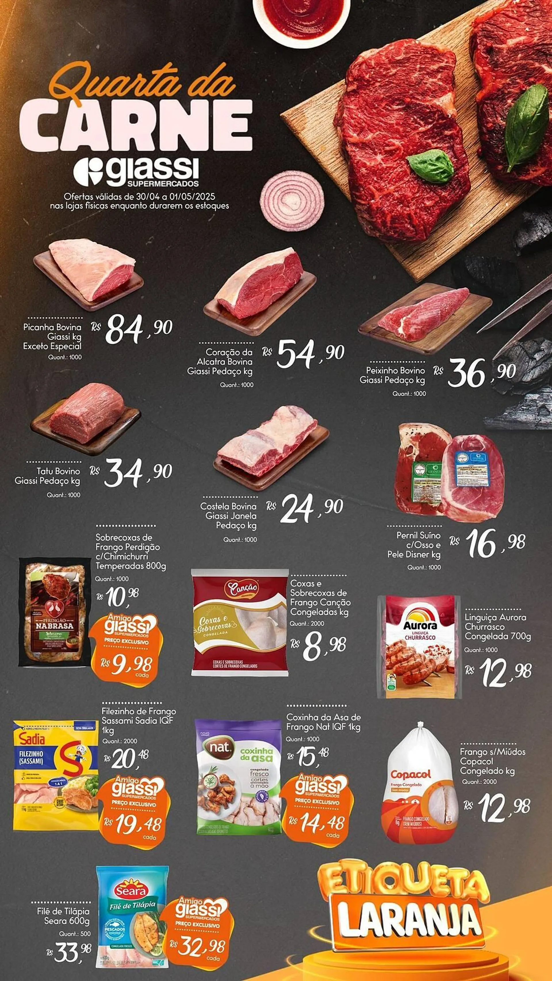 Encarte de Catálogo Giassi Supermercados 30 de abril até 1 de maio 2025 - Pagina 1