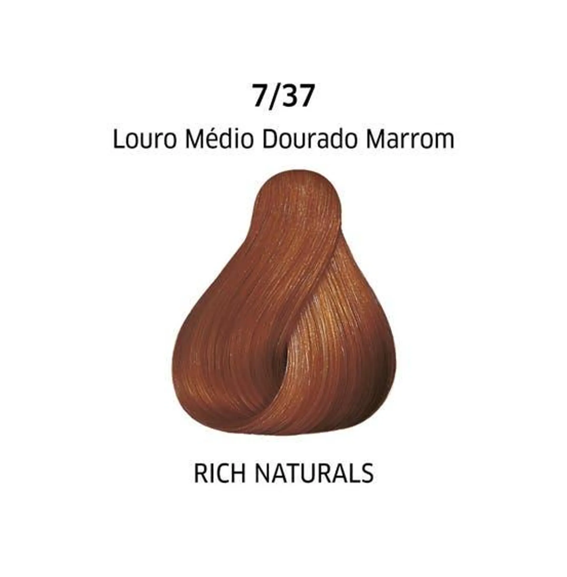 Tintura Wella Color Perfect 7.37 Louro Médio Dourado Marrom
