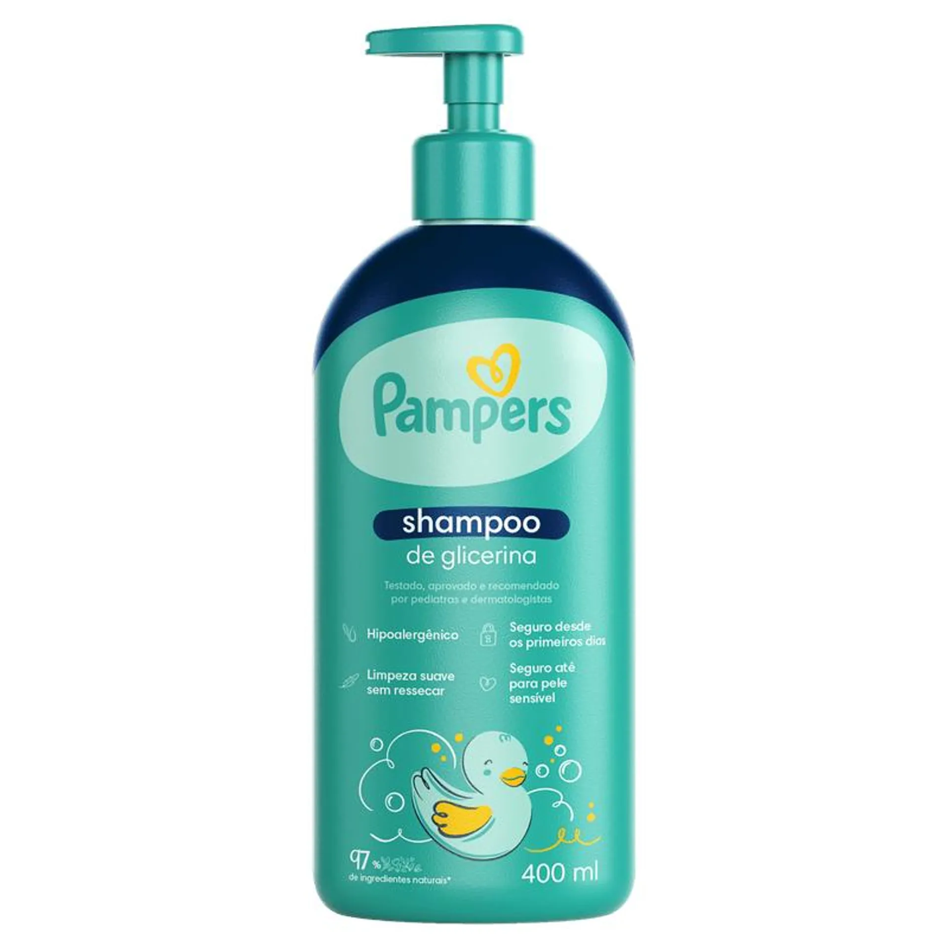 Shampoo Infantil de Glicerina Pampers - 400ml