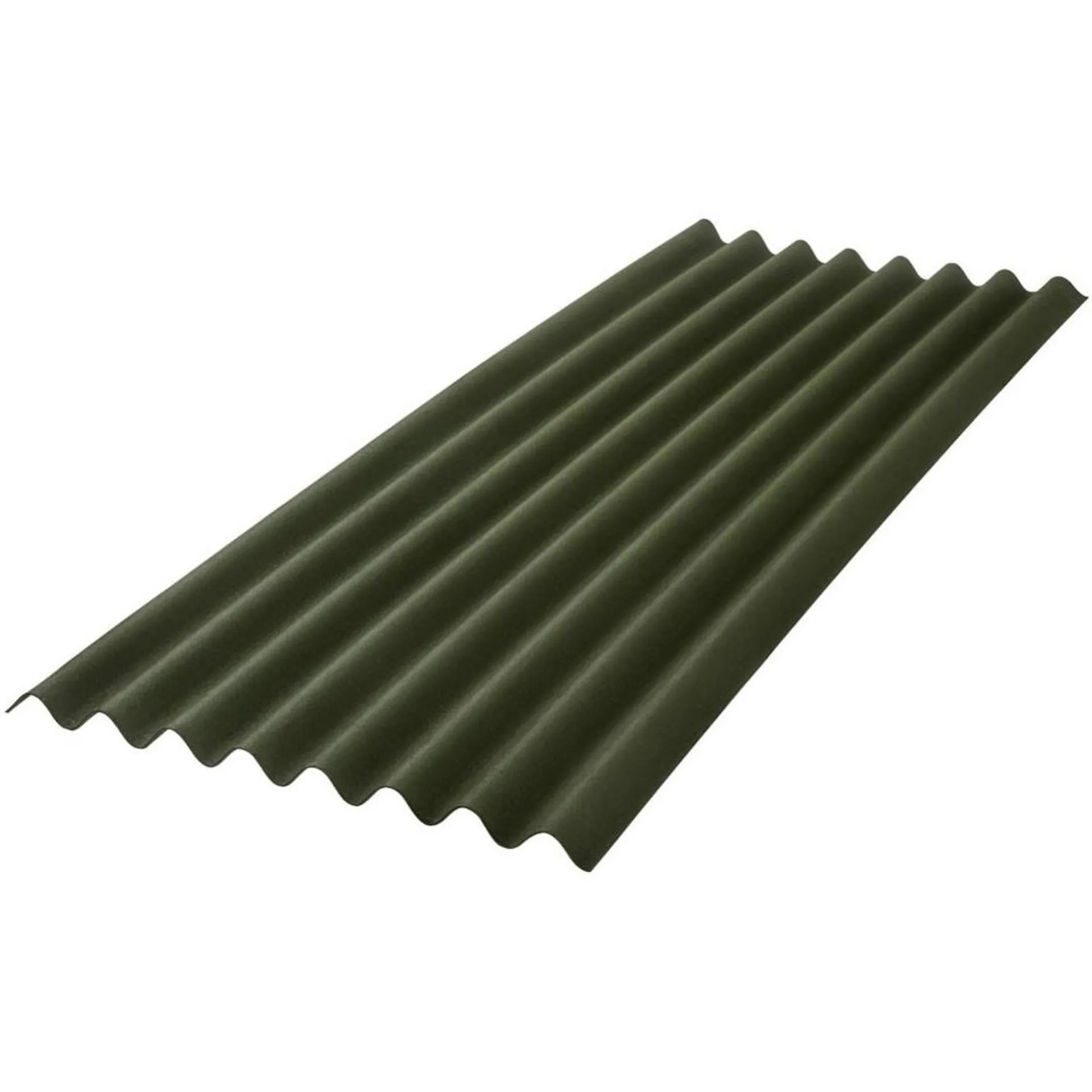 Telha Ecológica Clássica Fit 3mm em Fibra Vegetal 75x200cm Verde - Onduline