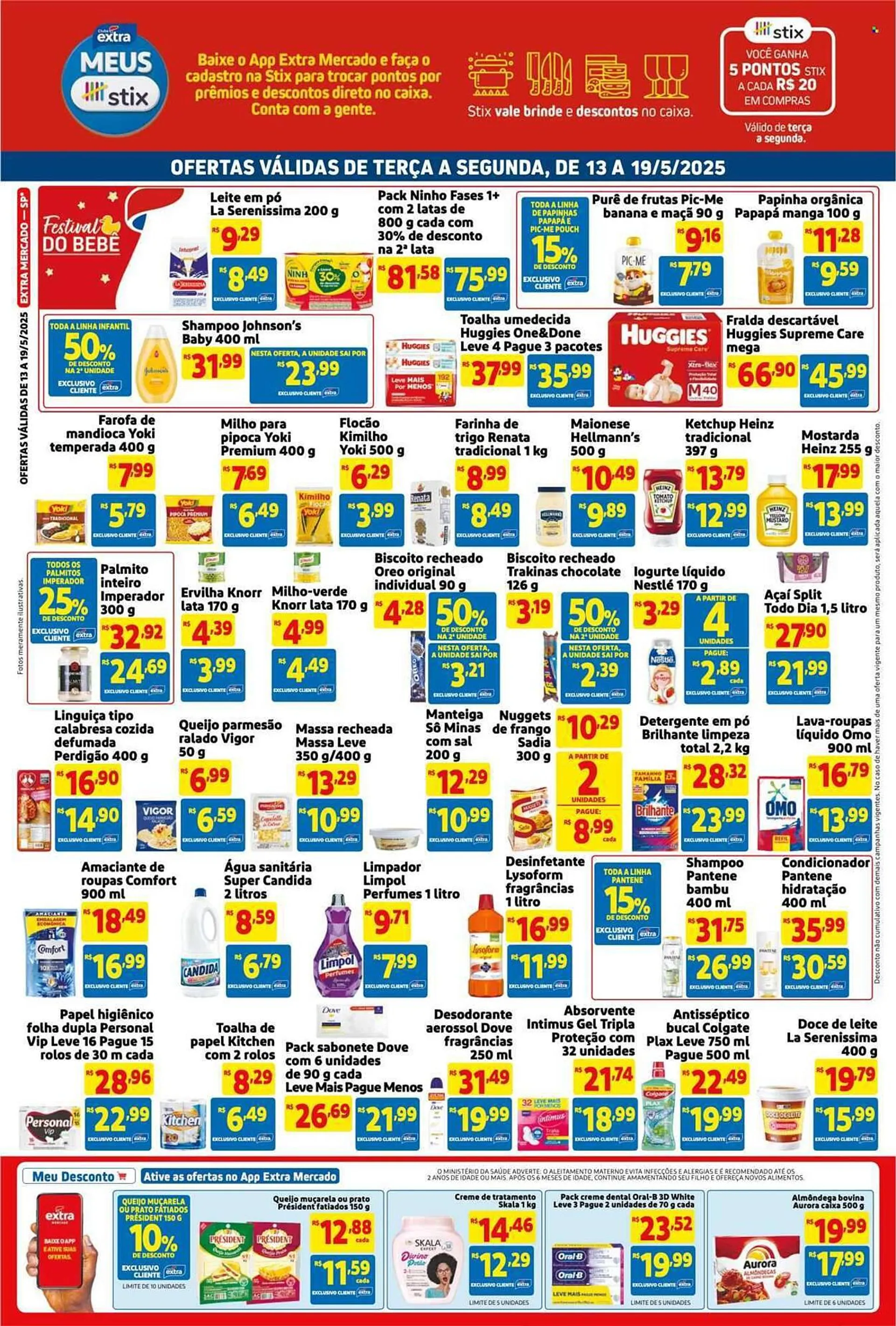 Encarte de Catálogo Mercado Extra 13 de maio até 19 de maio 2025 - Pagina 2