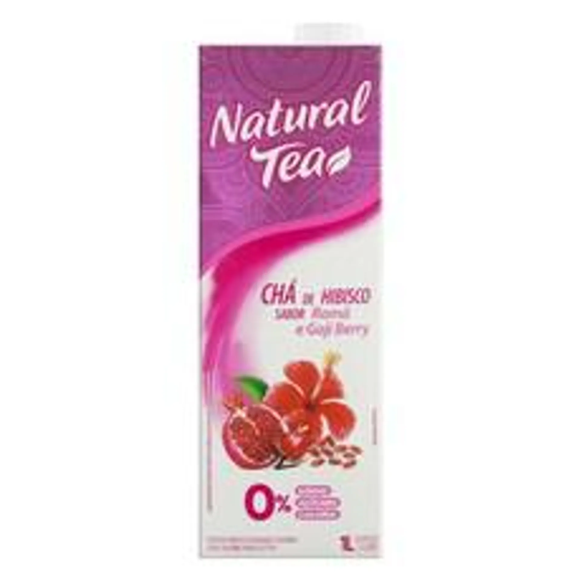 Chá Hibisco Natural Tea Romã Goji Berry Zero Açucar 1 Litro