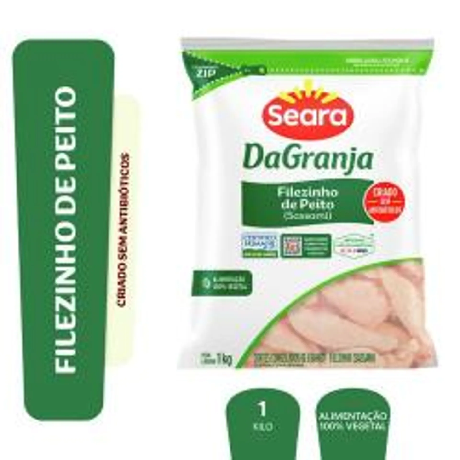 Filezinho de Peito Sassami DaGranja IQF 1kg