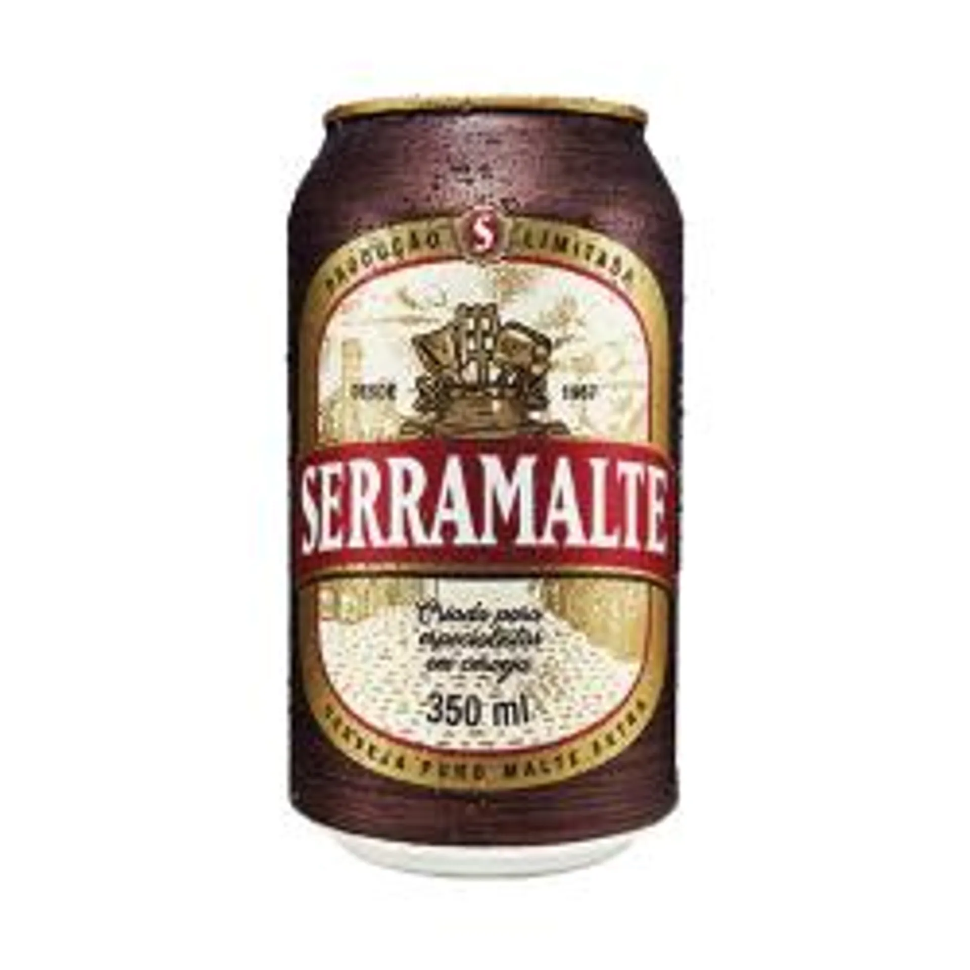 Cerveja American Lager Premium Puro Malte Serramalte Lata 350ml Produção Limitada