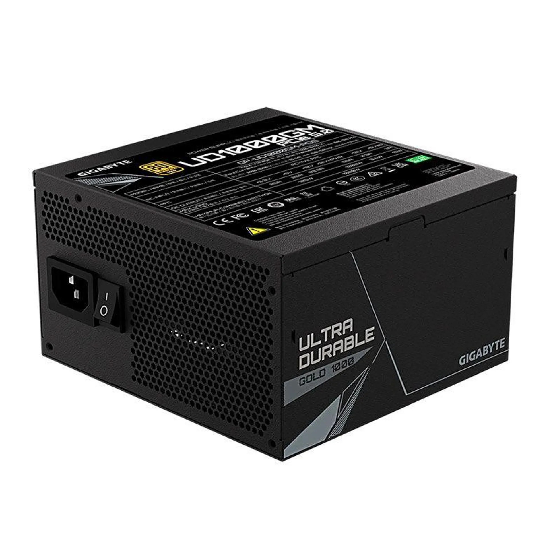 Fonte Gigabyte UD Gold, 1000W, Full Modular, 80 Plus Gold, Preto, GP-UD1000GM-PG5