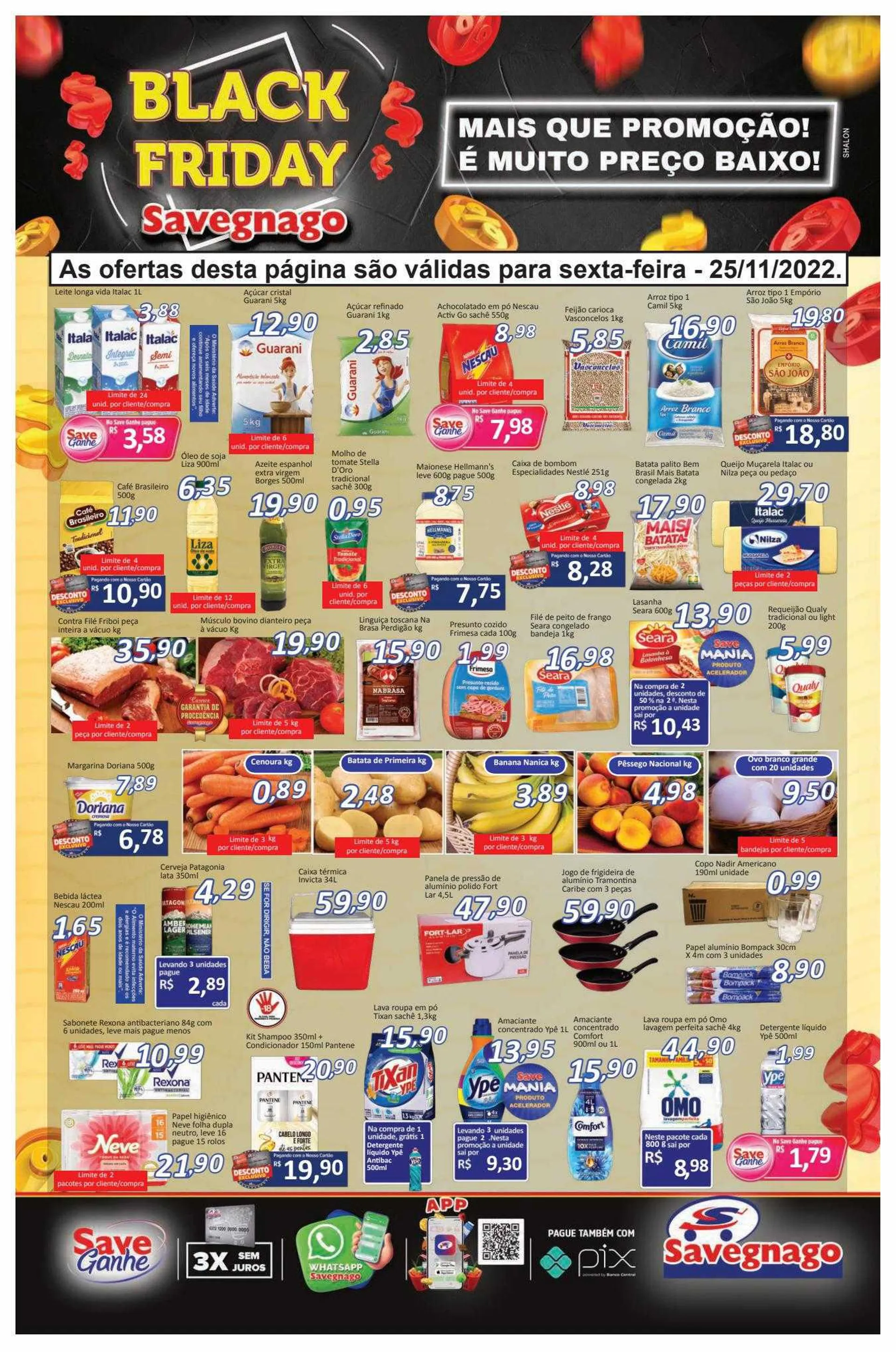 Encarte de Supermercados Savegnago Ofertas 27 de junho até 29 de junho 2024 - Pagina 1