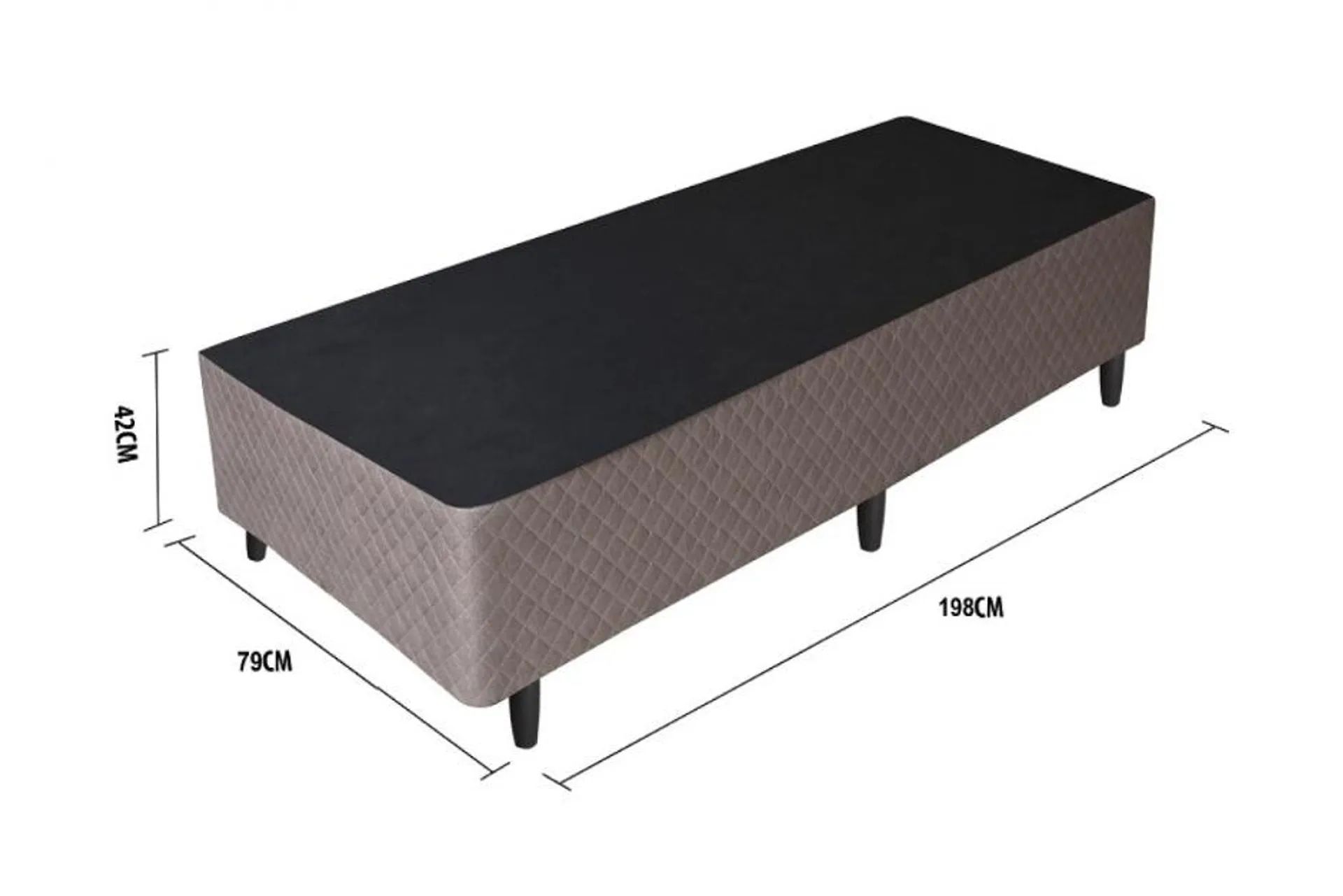 Base Box Umaflex Coimbra Marrom 198X79X42 - Queen MARROM