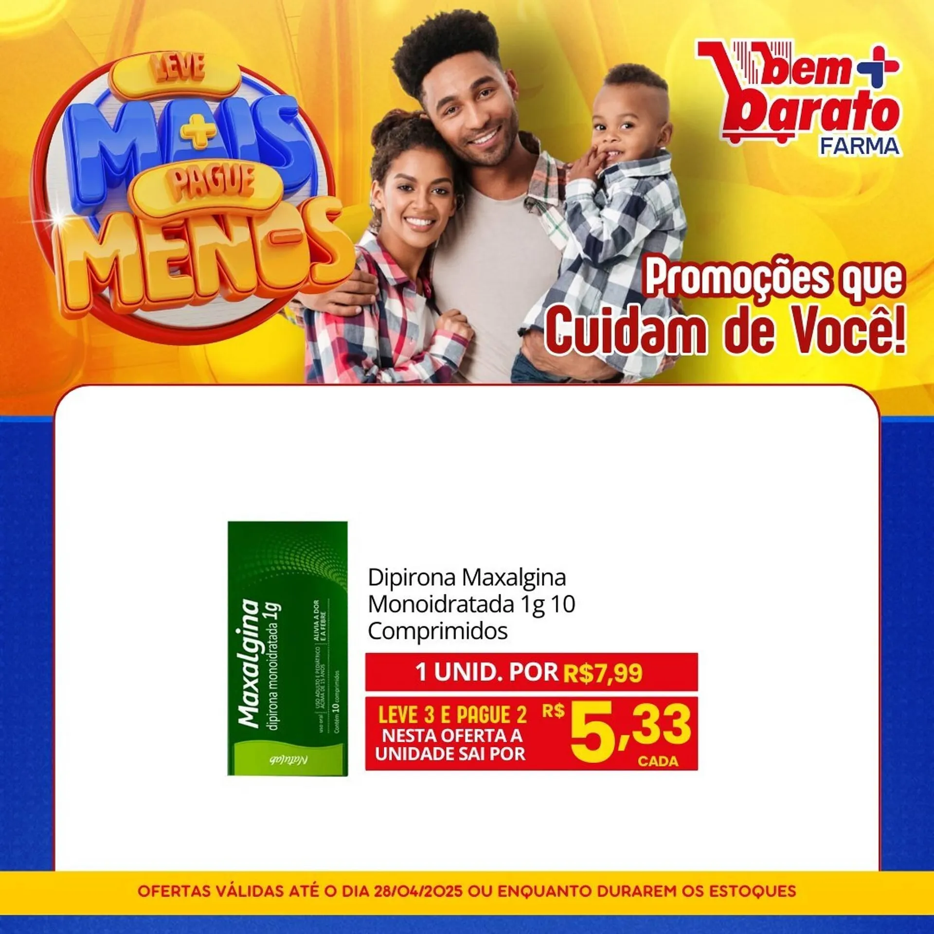 Encarte de Catálogo Supermercado Bem Barato 21 de abril até 28 de abril 2025 - Pagina 1