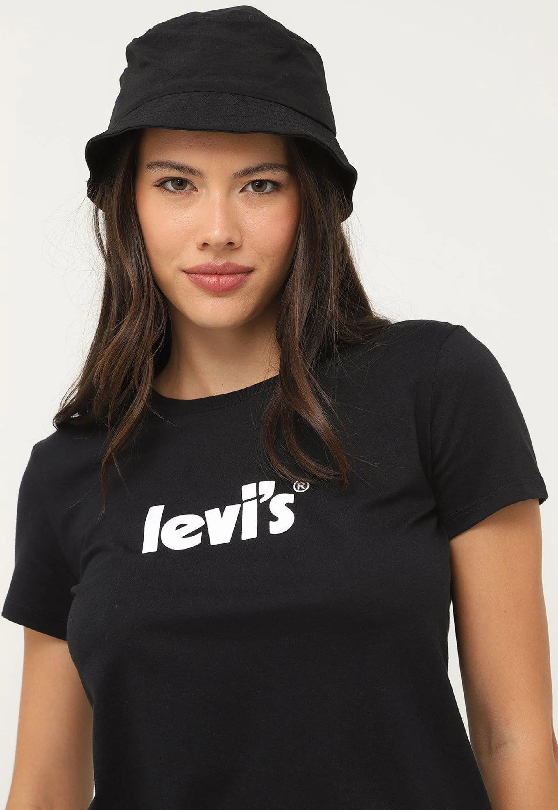 Camiseta Levis Reta Logo Preta