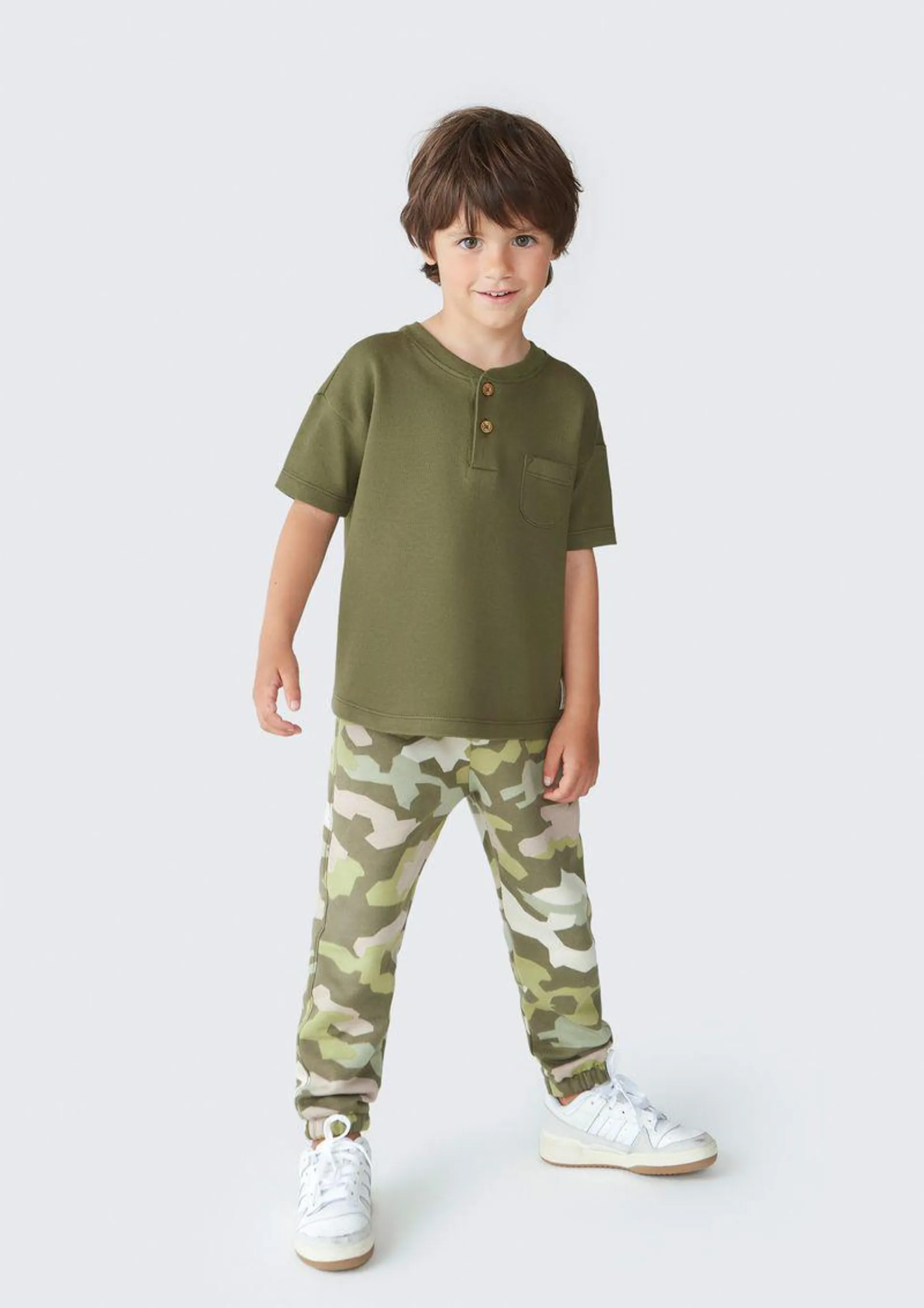 Camiseta Infantil Menino Toddler Com Bolso - Verde