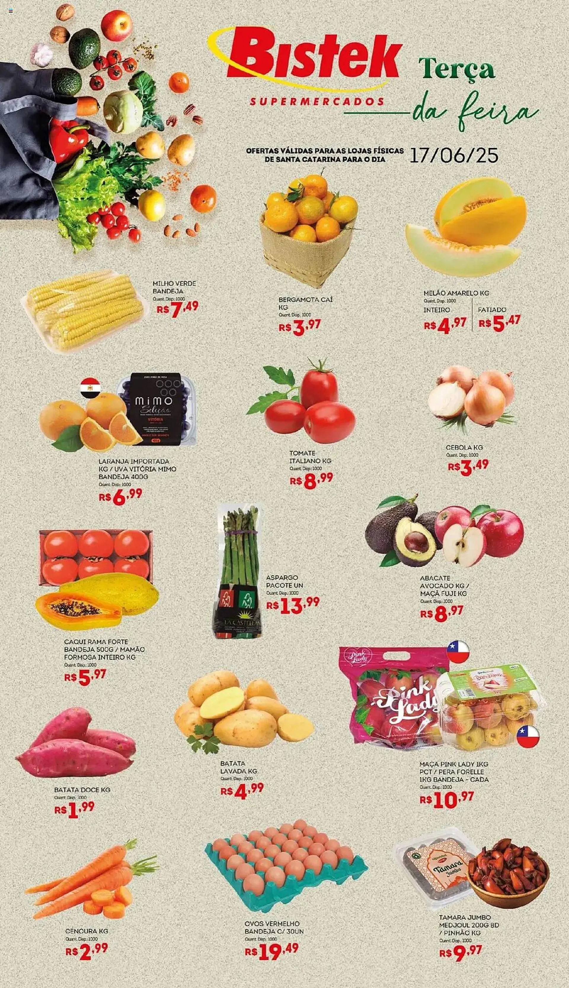 Encarte de Catálogo Bistek Supermercados 17 de junho até 18 de junho 2025 - Pagina 1